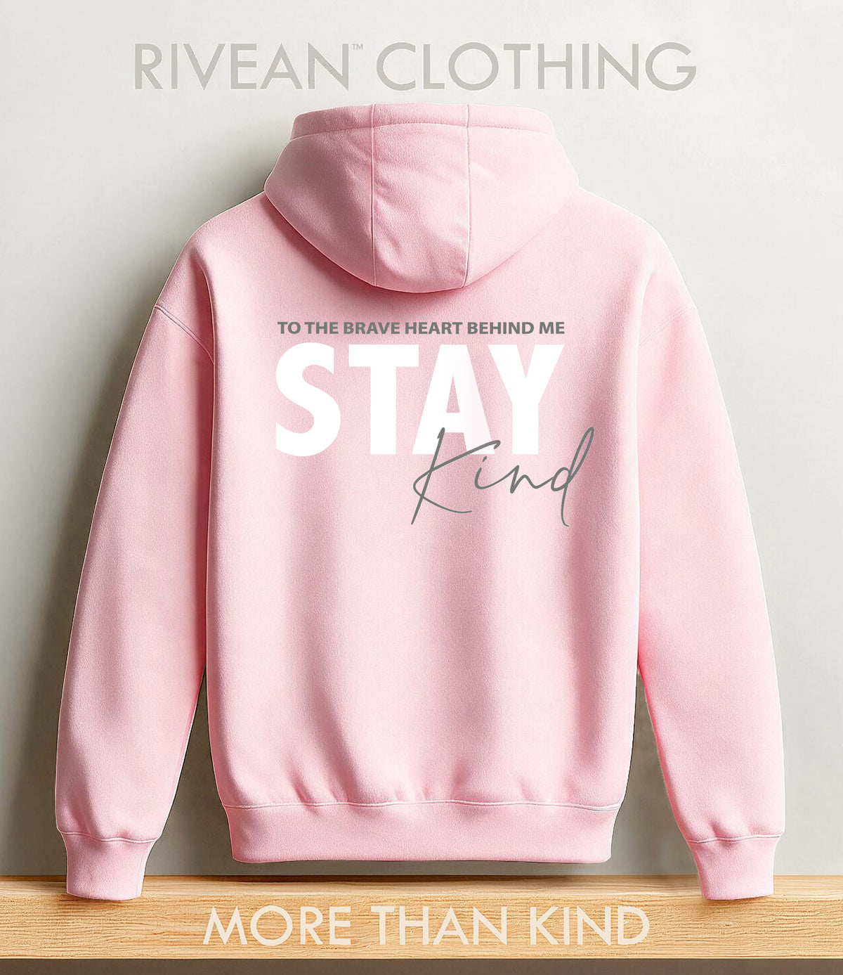 Unisex Petal Pink Hoodie "Stay Kind"