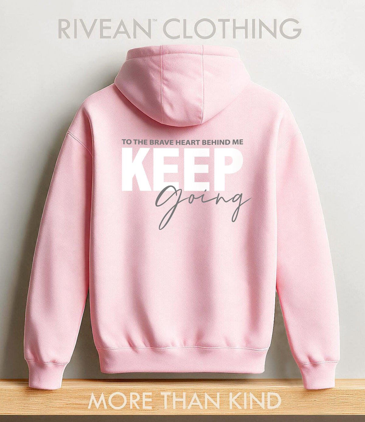 Unisex Petal Pink Hoodie "Keep Going"