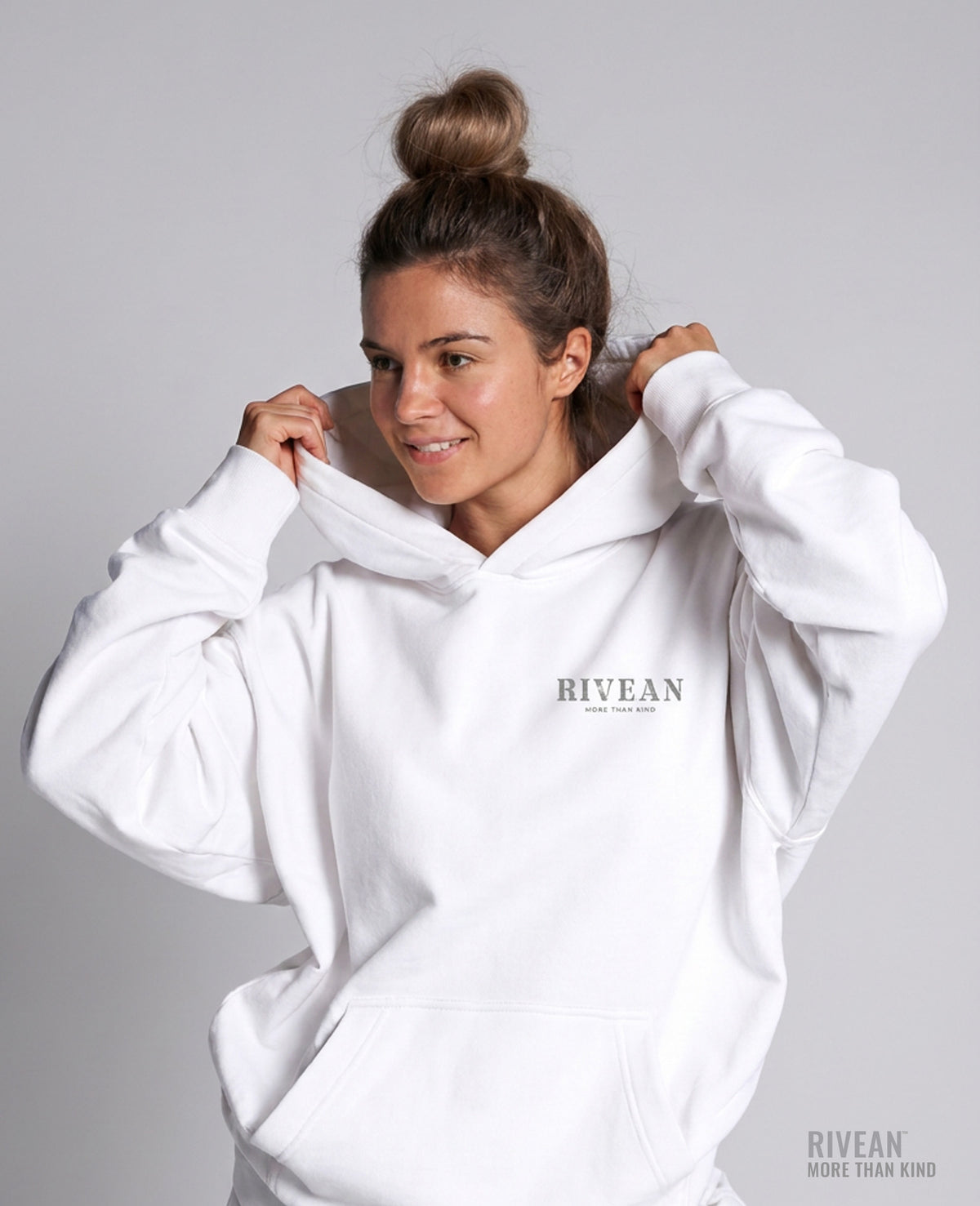 Unisex White Hoodie "Stay Kind"