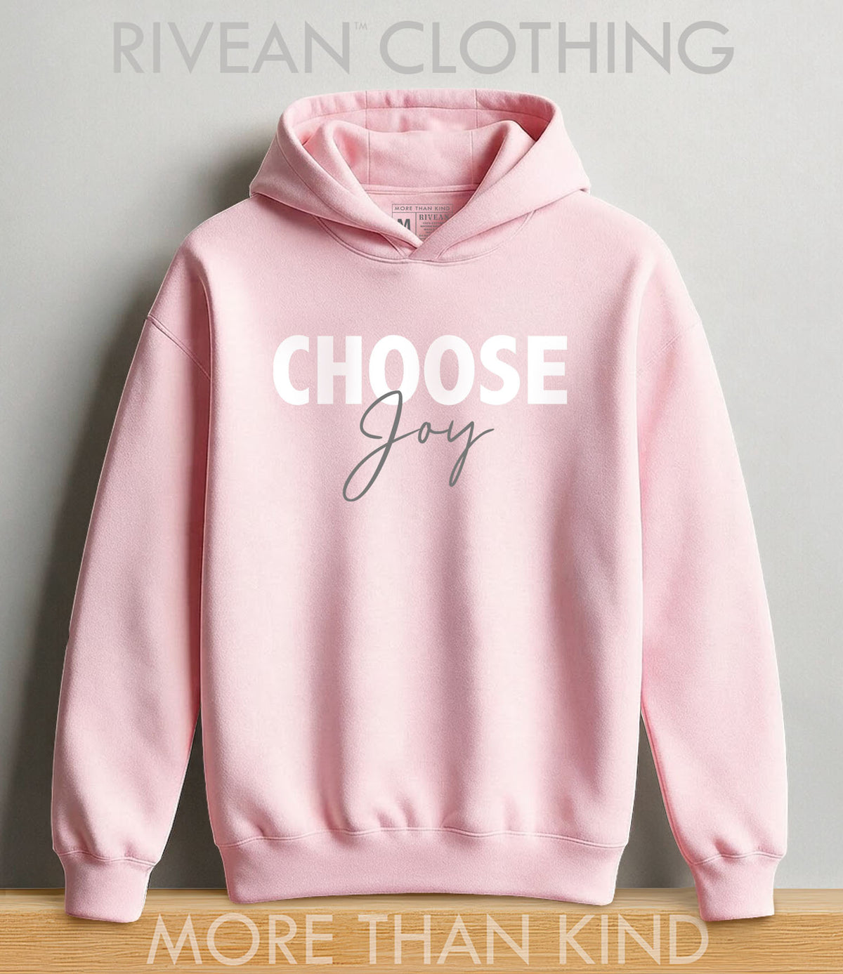 Unisex Petal Pink Hoodie "Choose Joy"