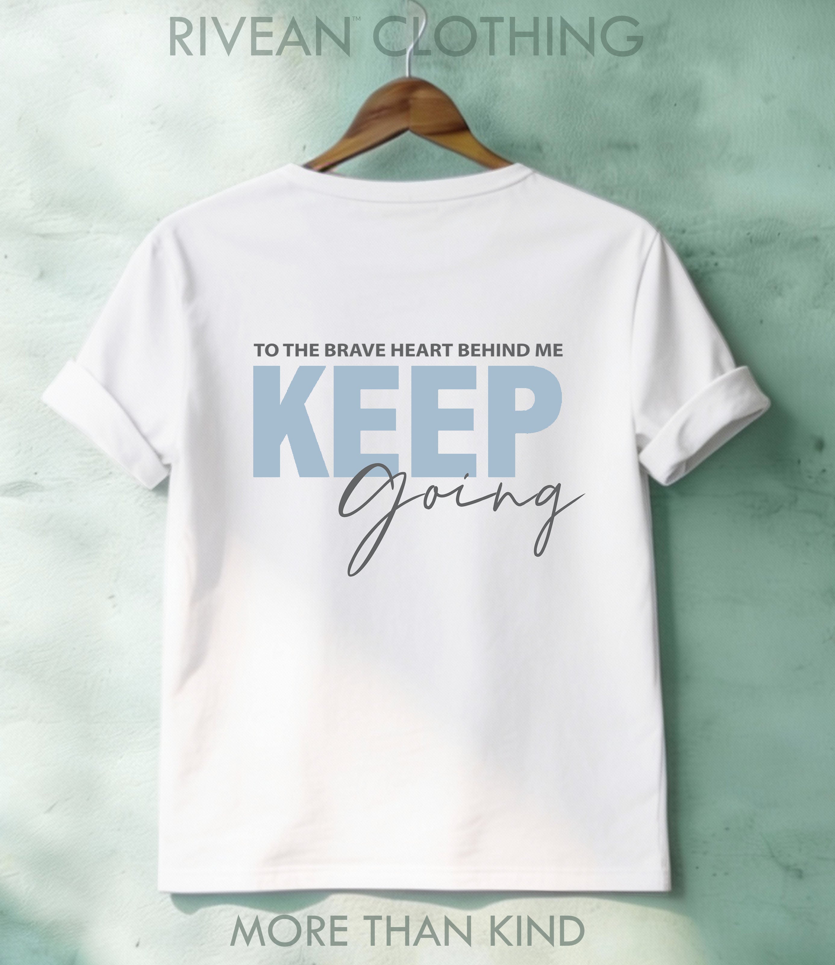 White T-Shirt "Keep Going"