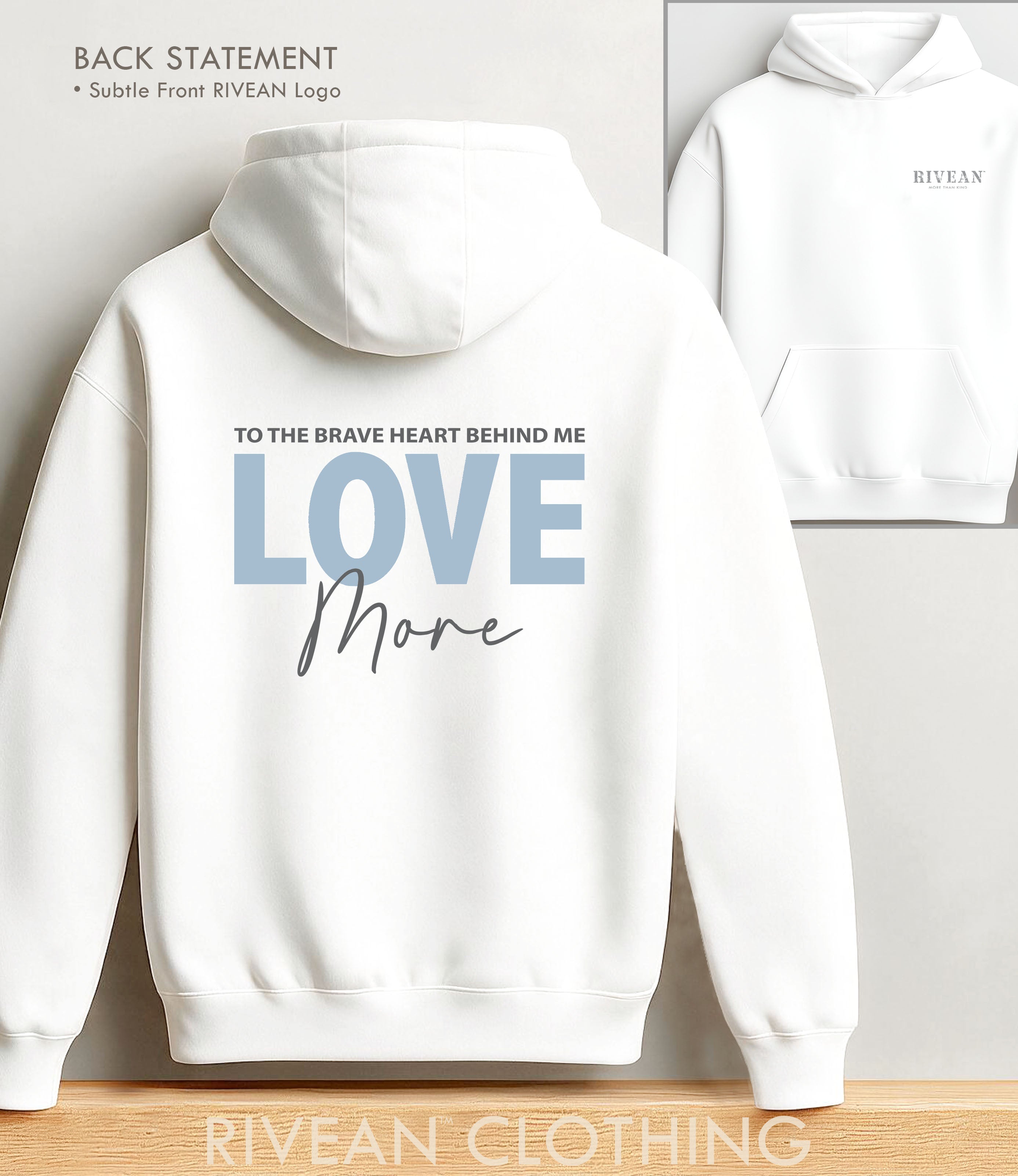 White Hoodie "Love More"