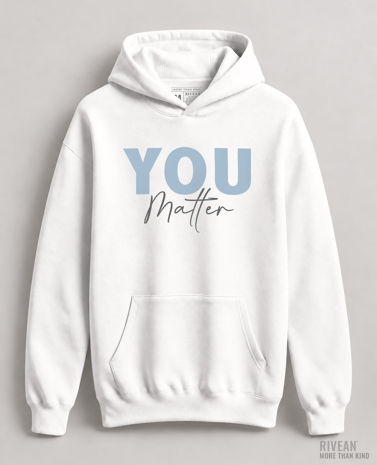 Unisex White Hoodie "YOU Matter"