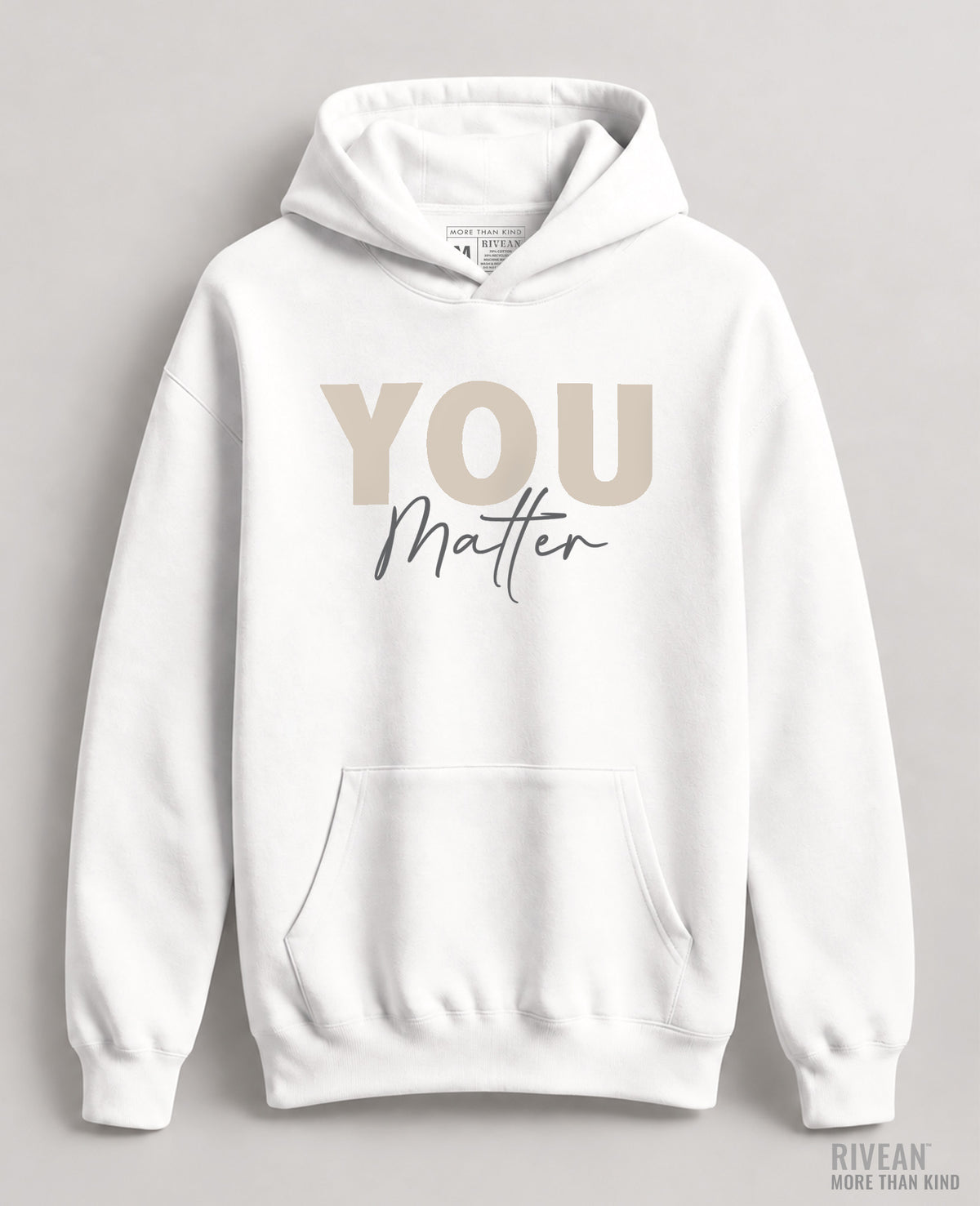 Unisex White Hoodie "YOU Matter"