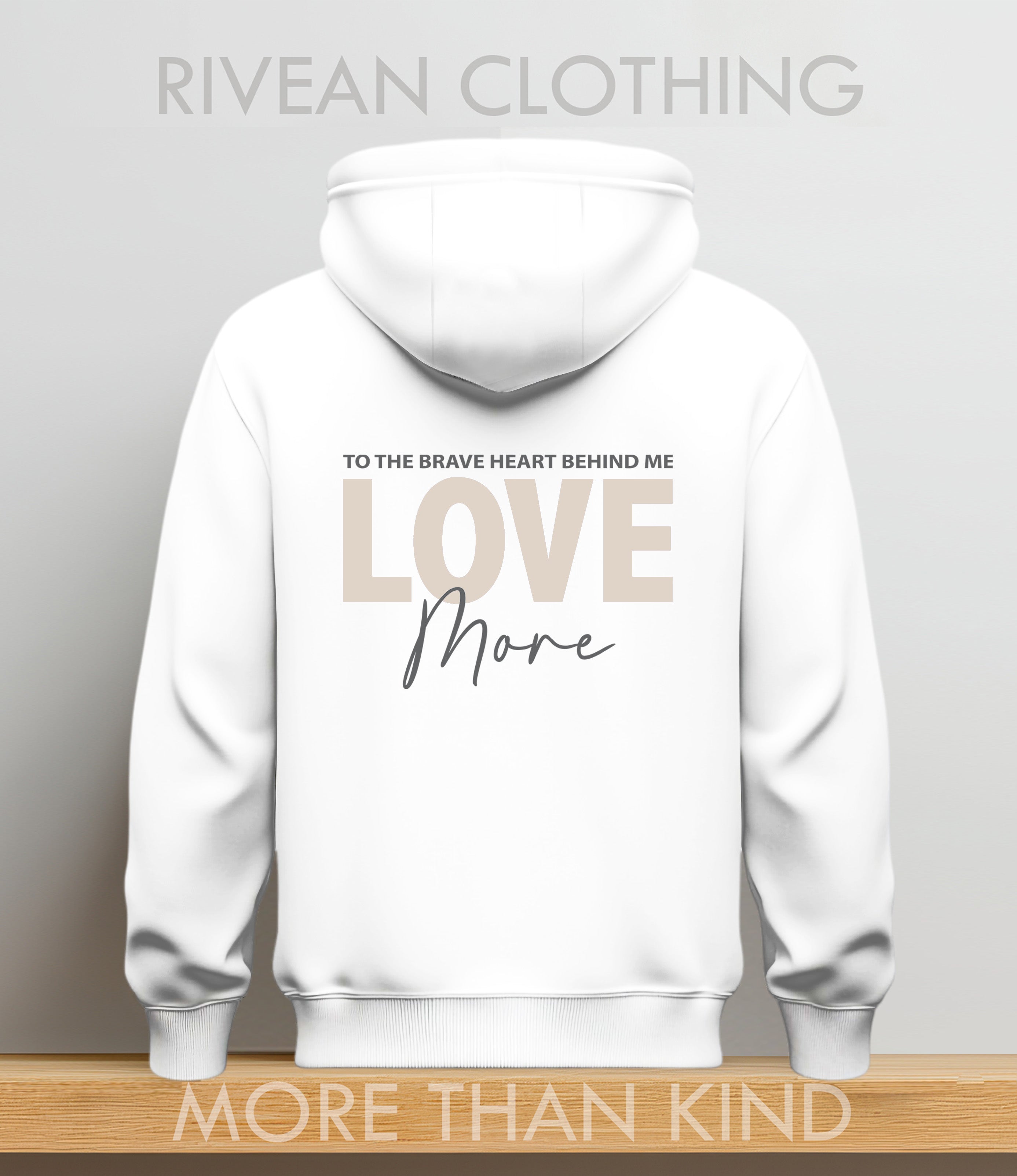 White Hoodie "Love More"