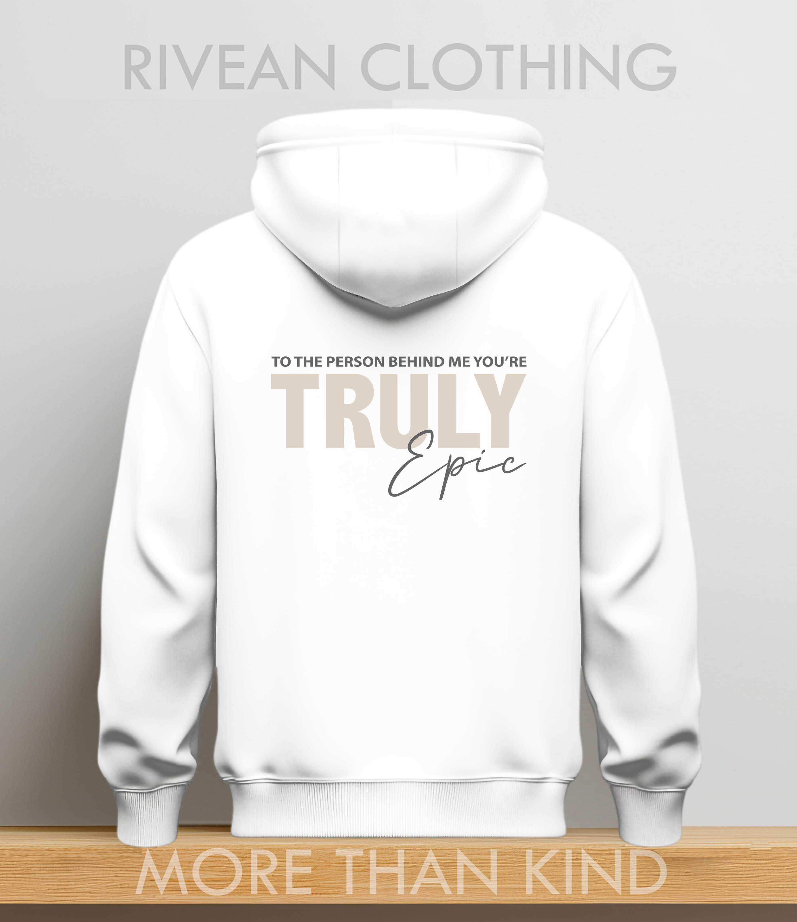 White Hoodie "Truly Epic"