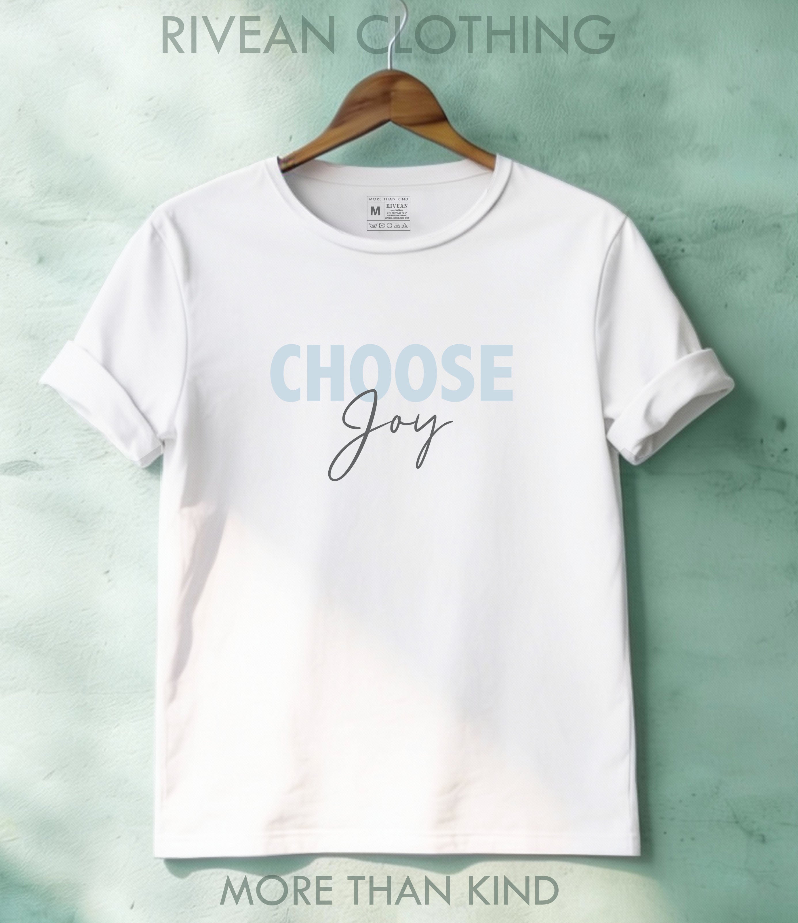 White T-Shirt "Choose Joy"