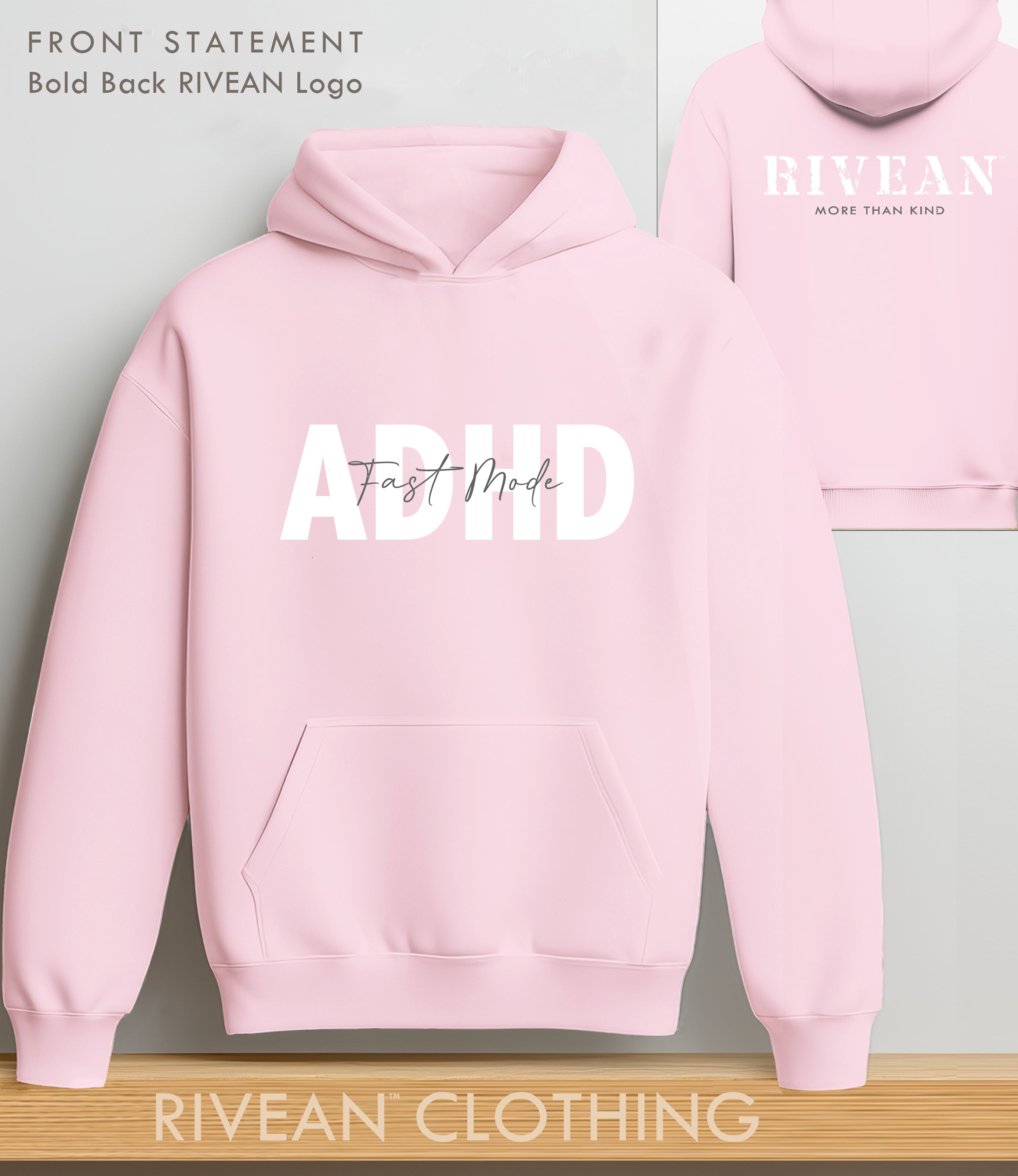 Petal Pink Hoodie ADHD - Fast Mode