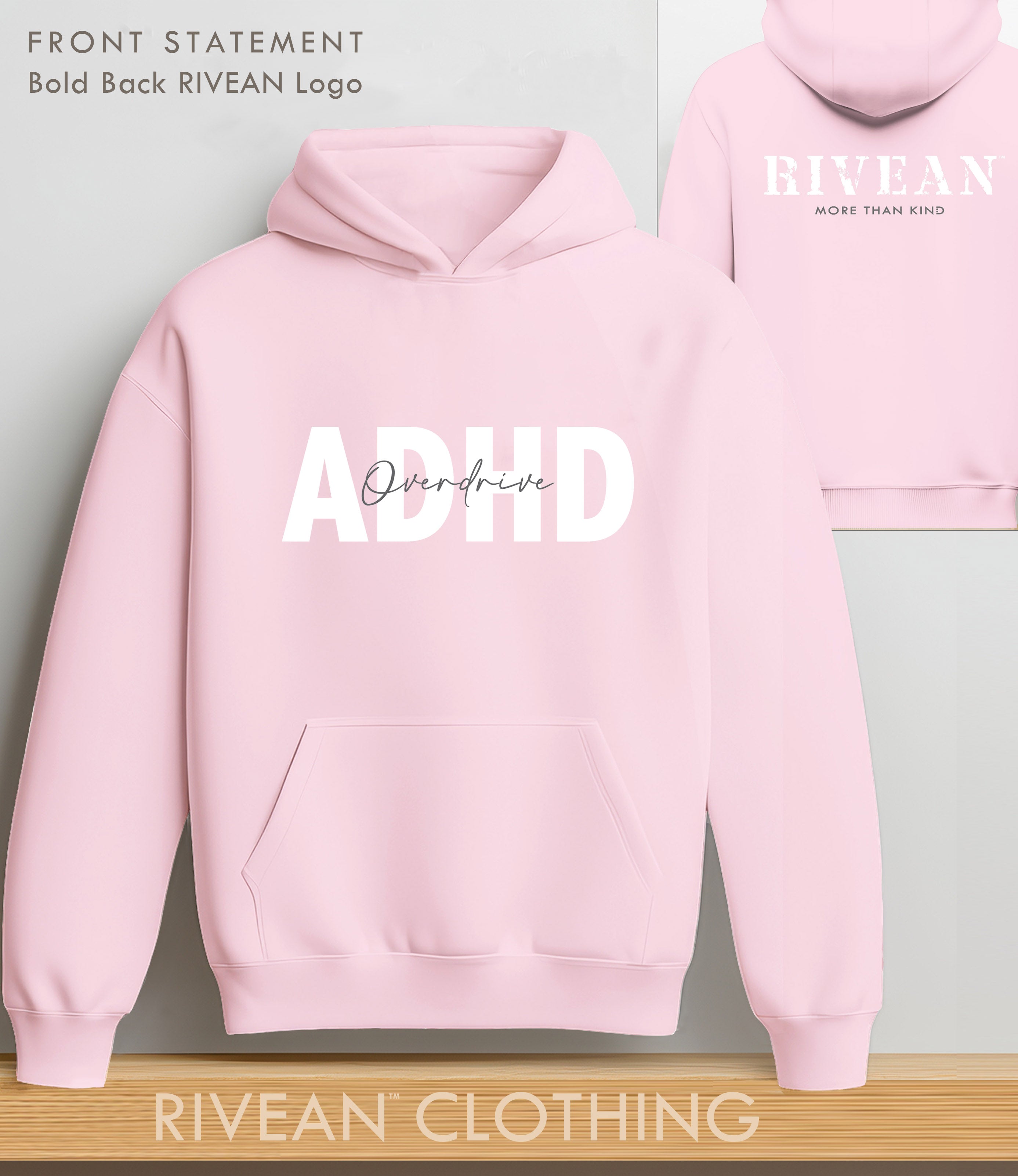 Petal Pink Hoodie ADHD - Overdrive