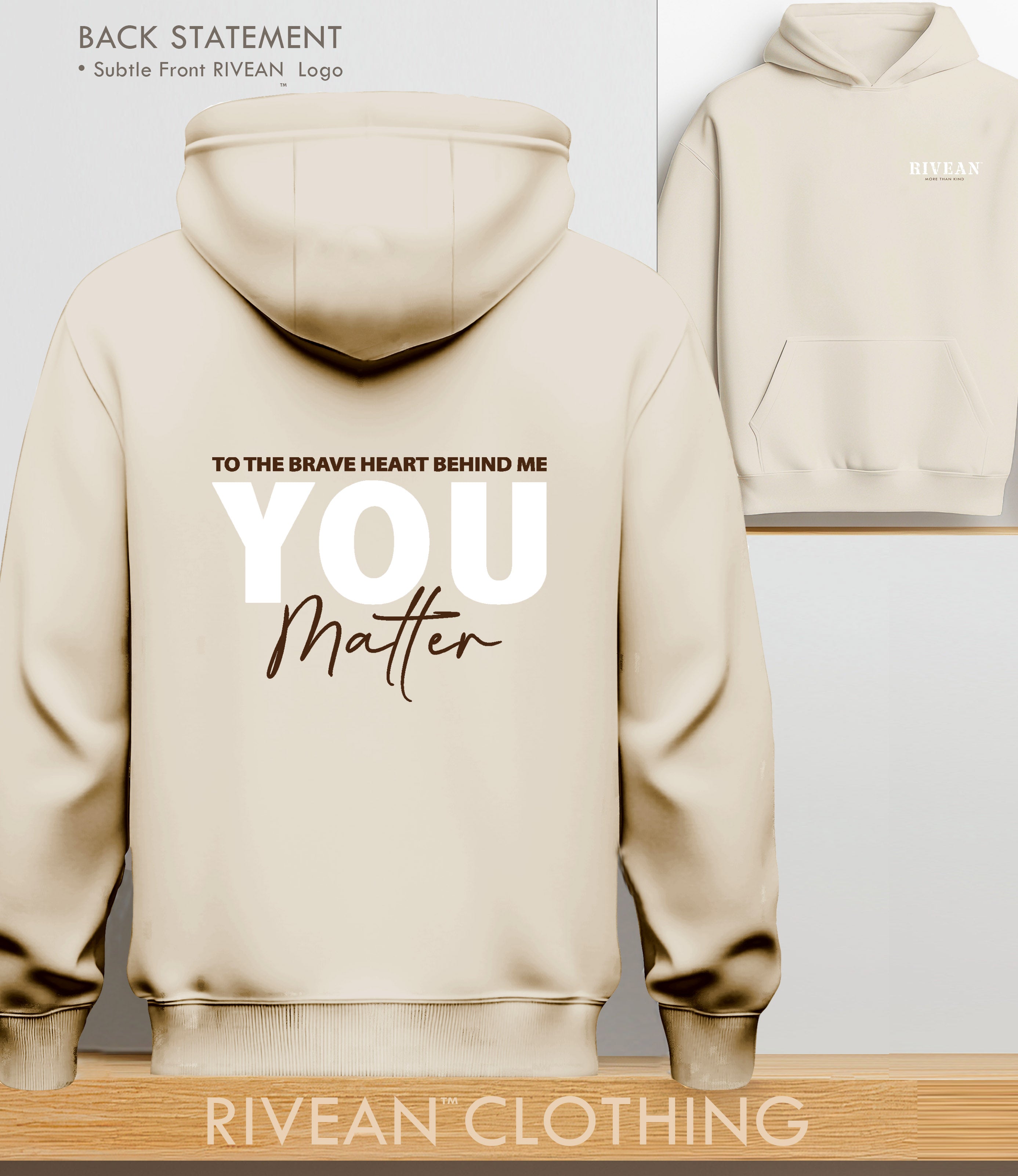 Natural Stone Hoodie "YOU Matter"