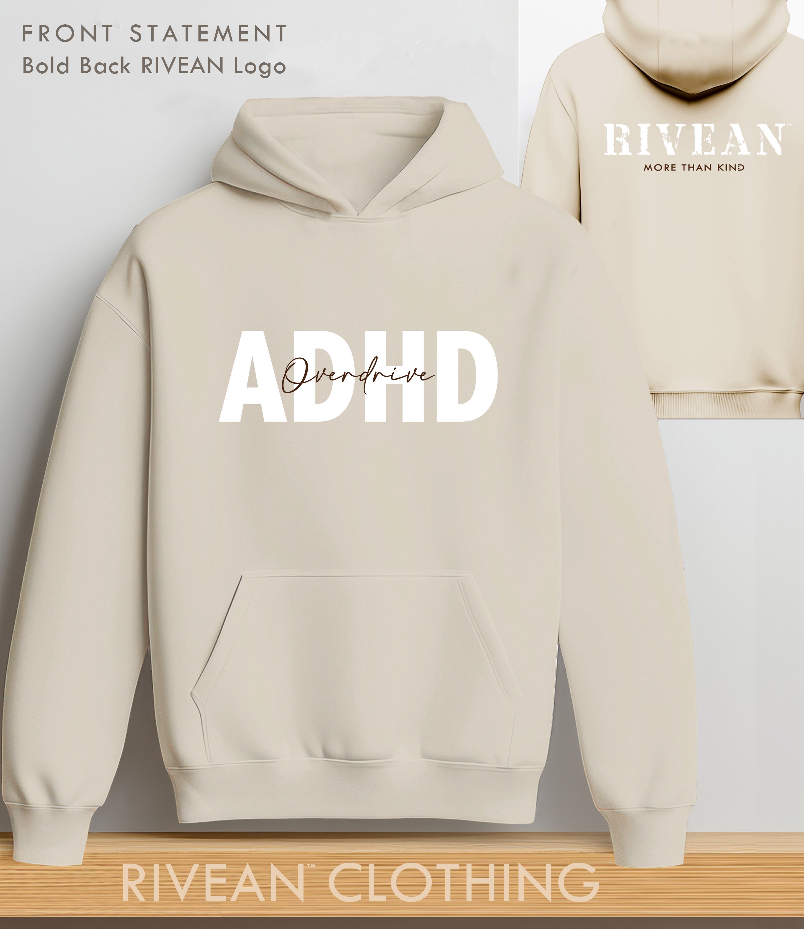 Natural Stone Hoodie ADHD - Overdrive
