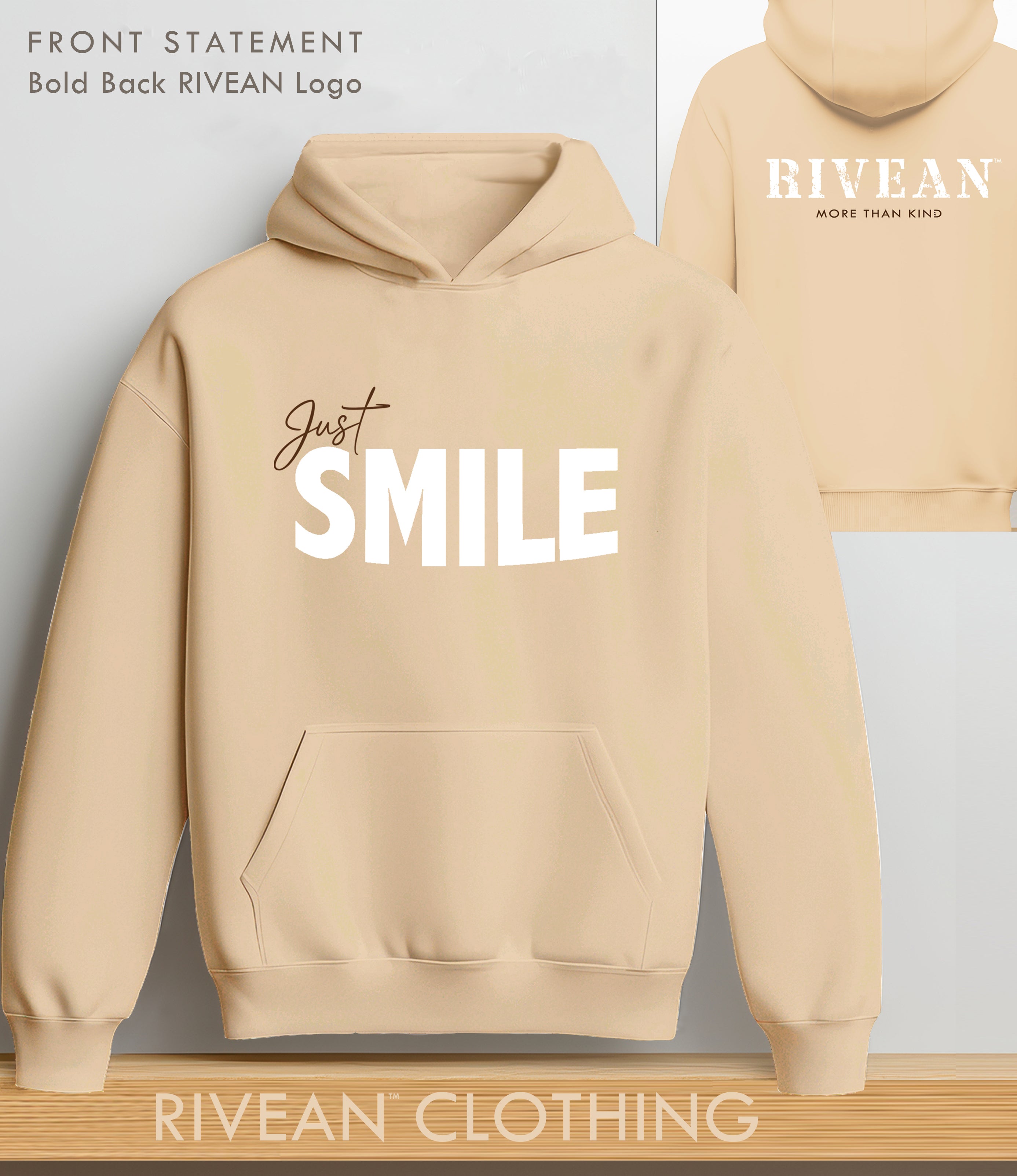 Sand Dune Hoodie Just SMILE