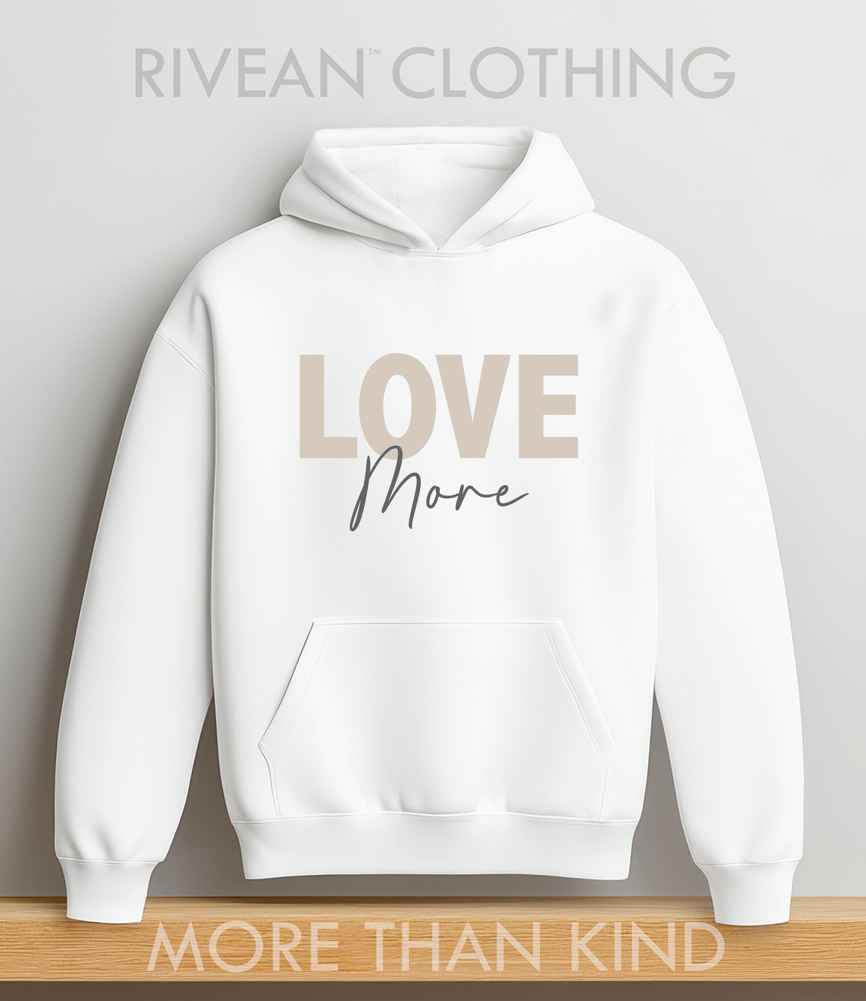 White Hoodie "Love More"