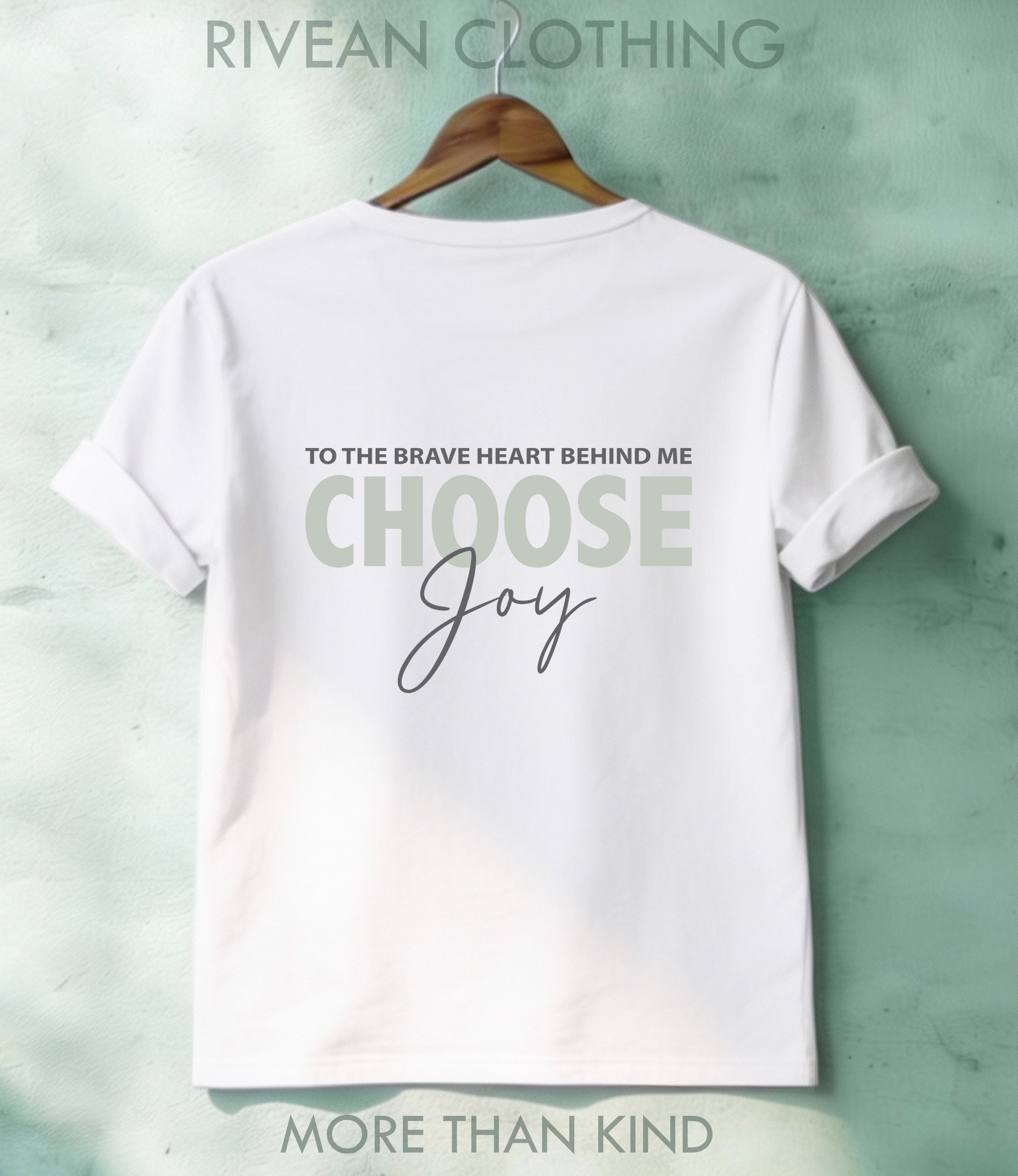 White T-Shirt "Choose Joy"