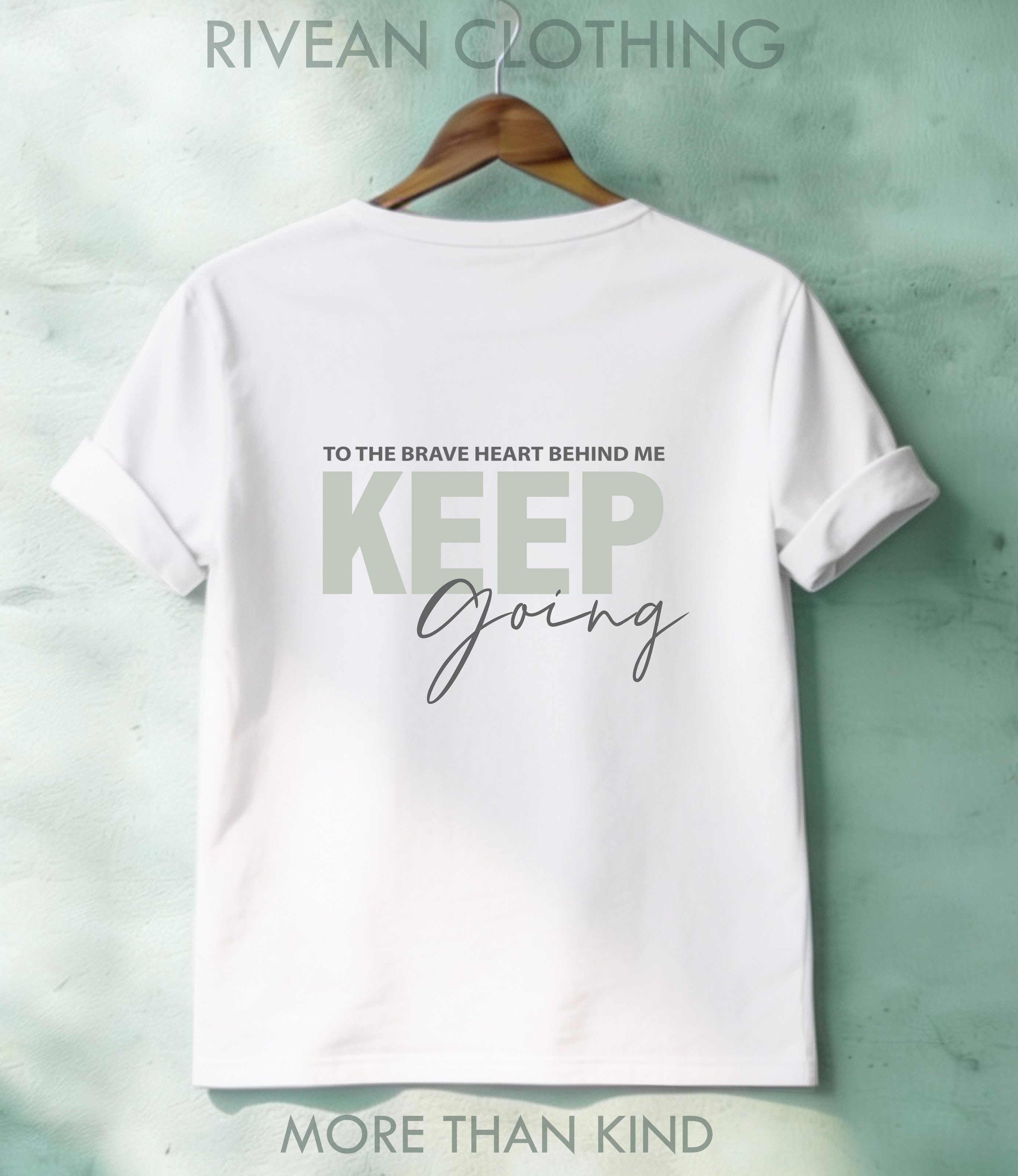 White T-Shirt "Keep Going"