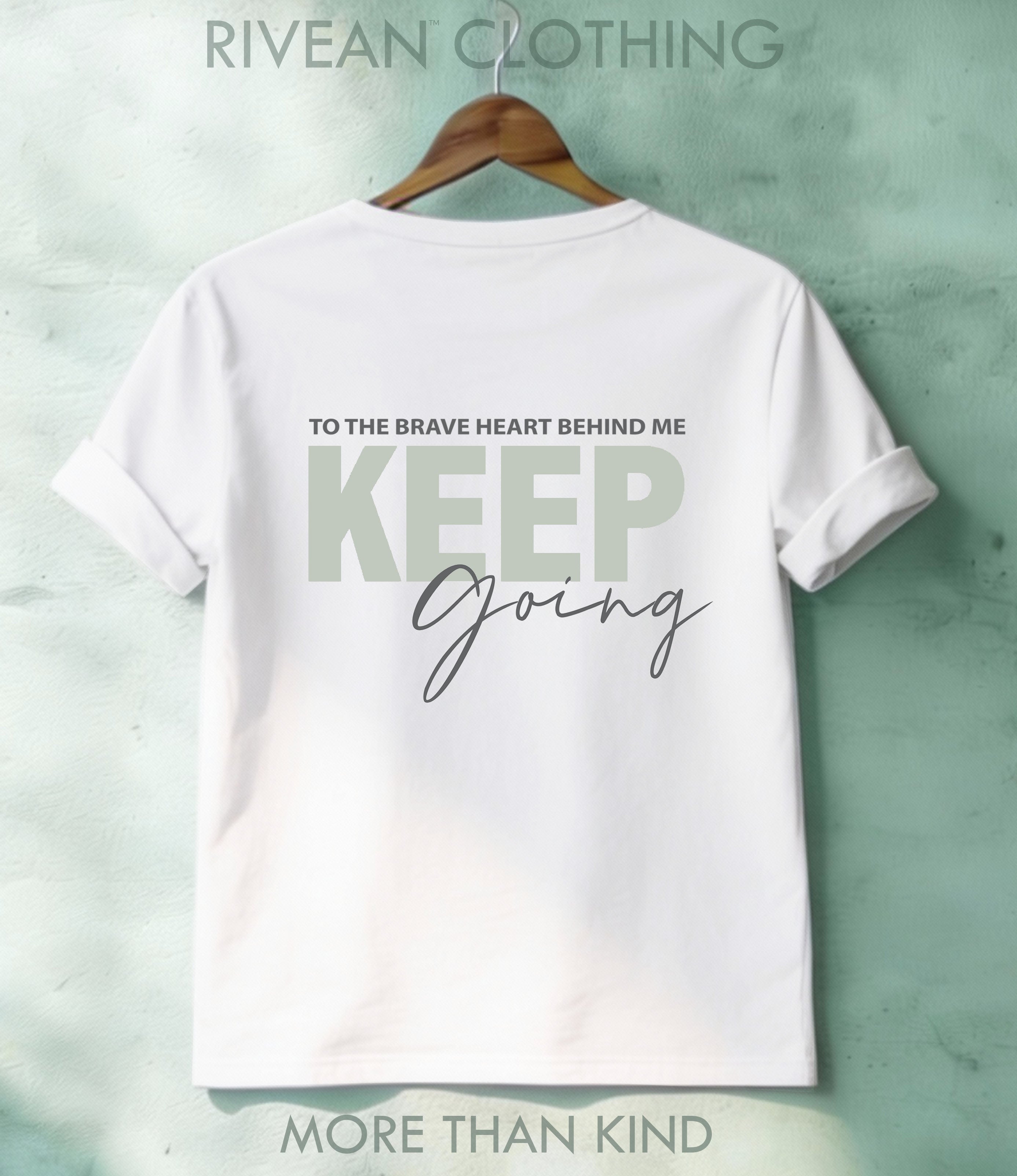 White T-Shirt "Keep Going"