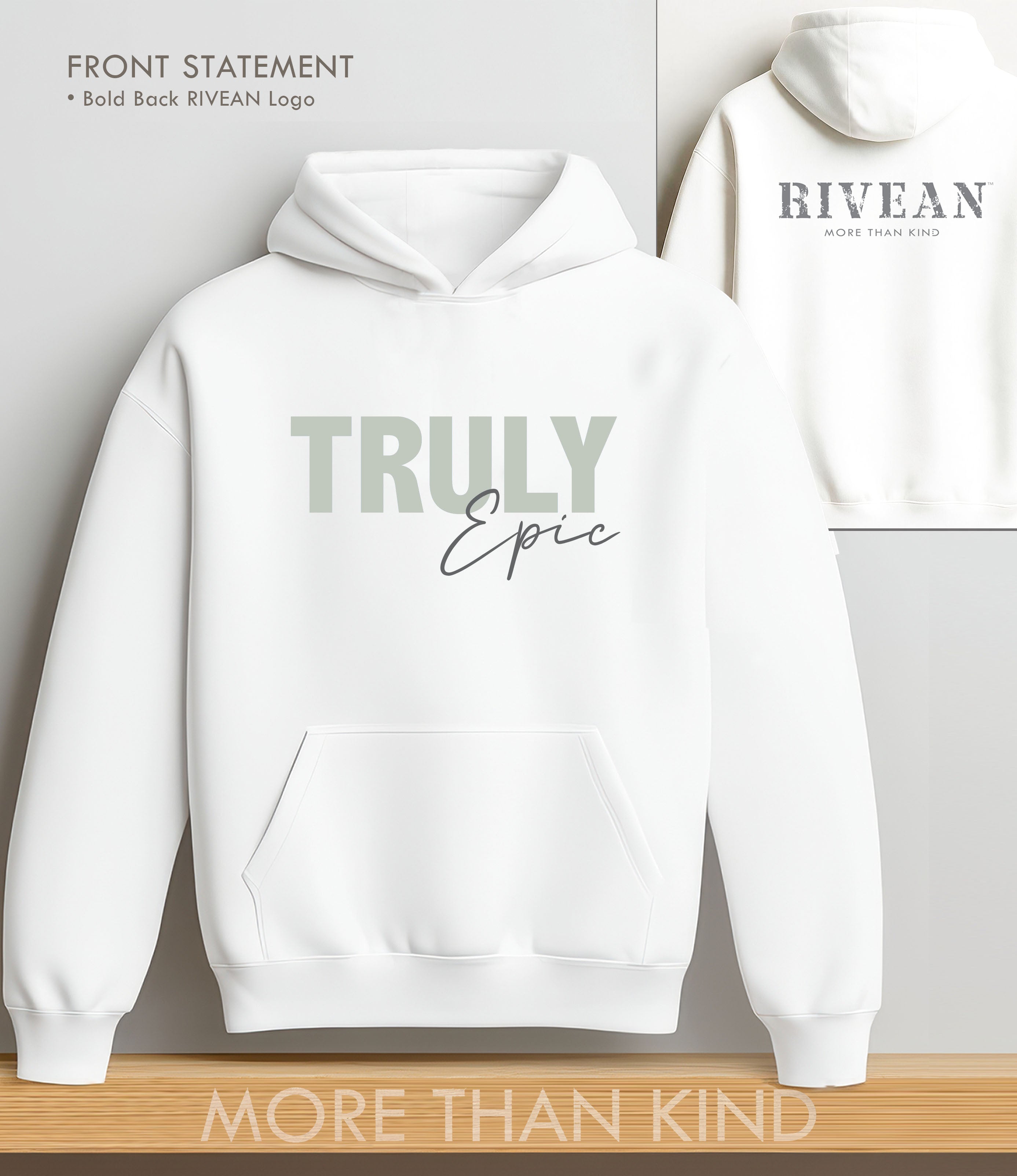 White Hoodie "Truly Epic"
