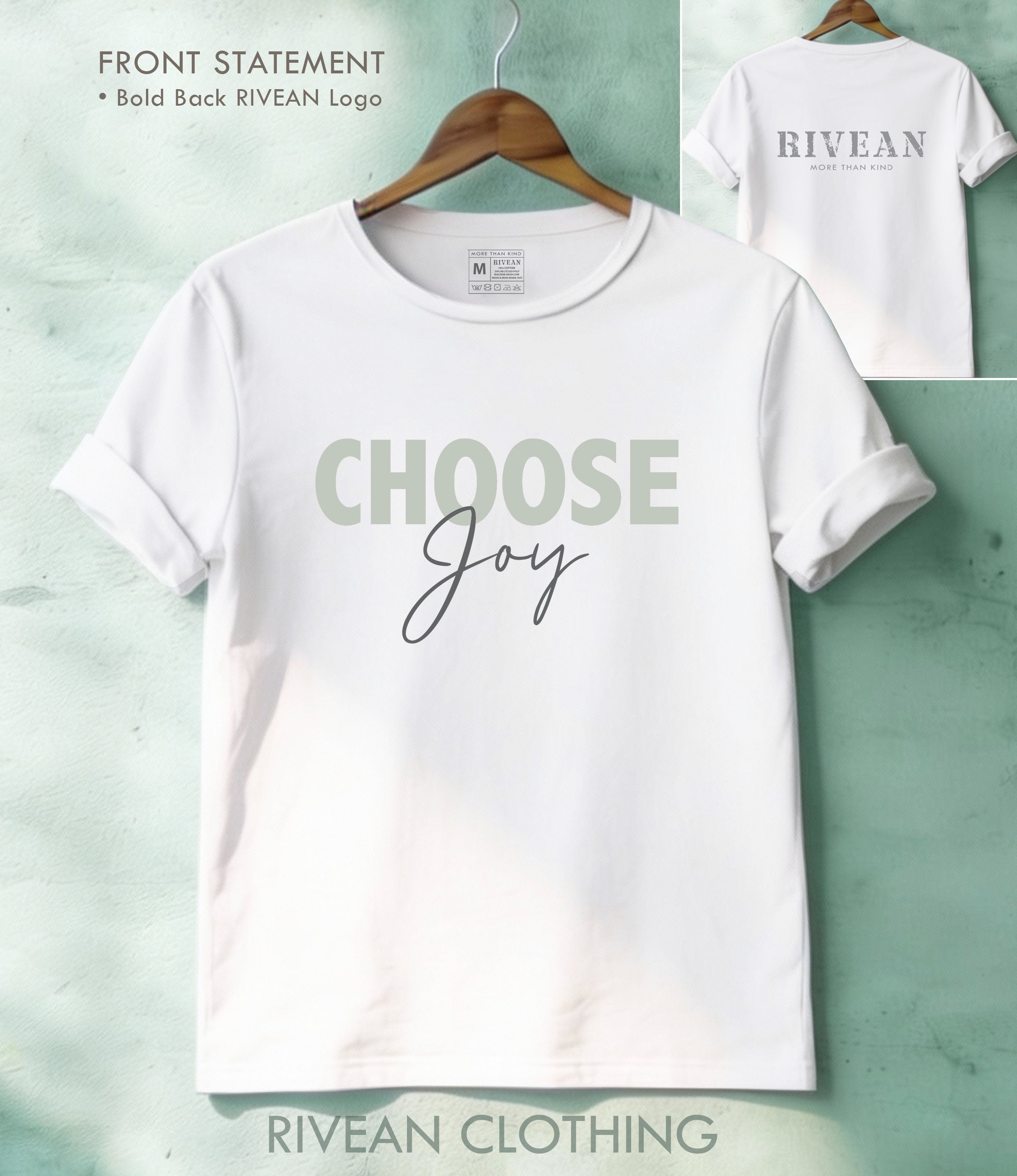 White T-Shirt "Choose Joy"