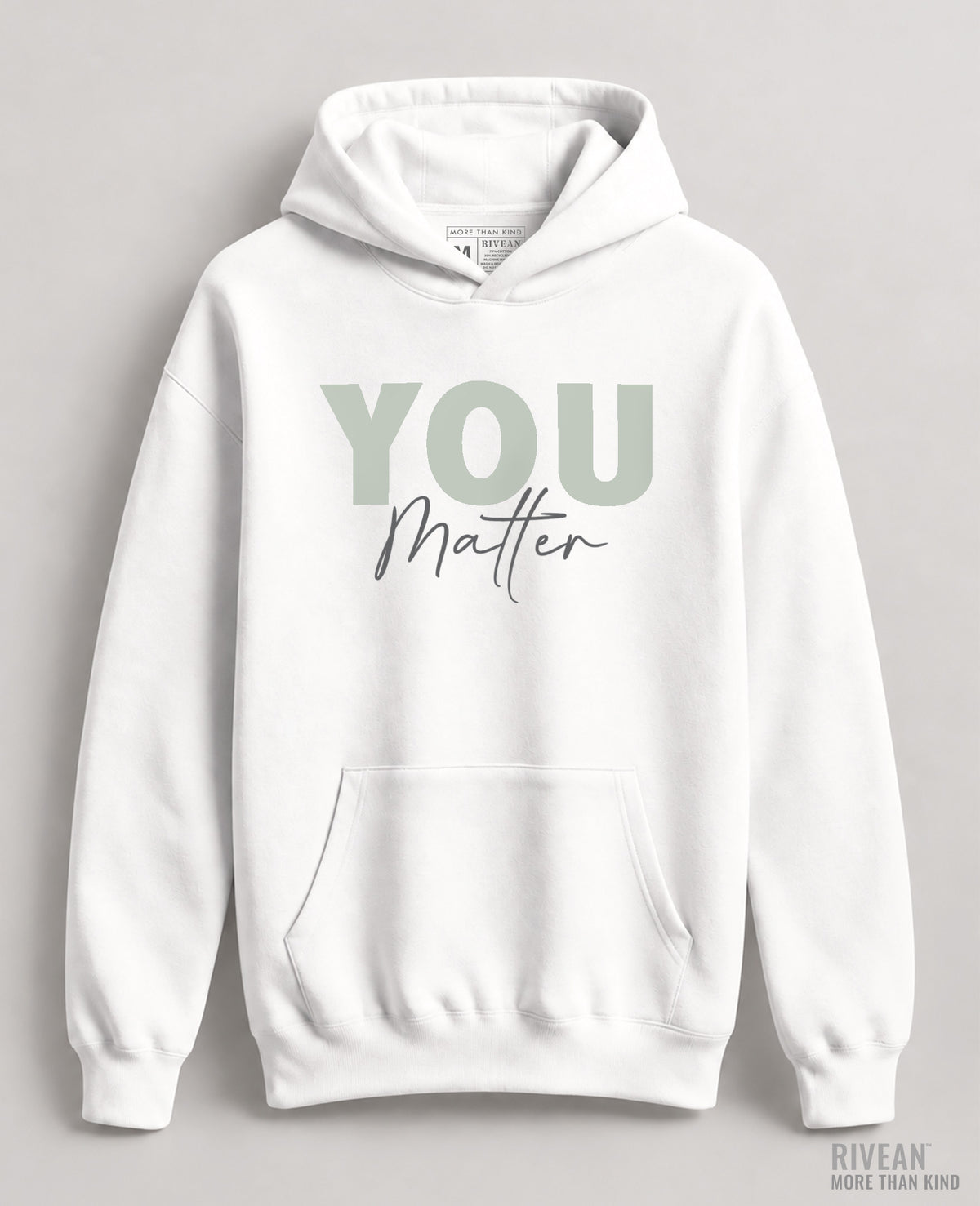 Unisex White Hoodie "YOU Matter"