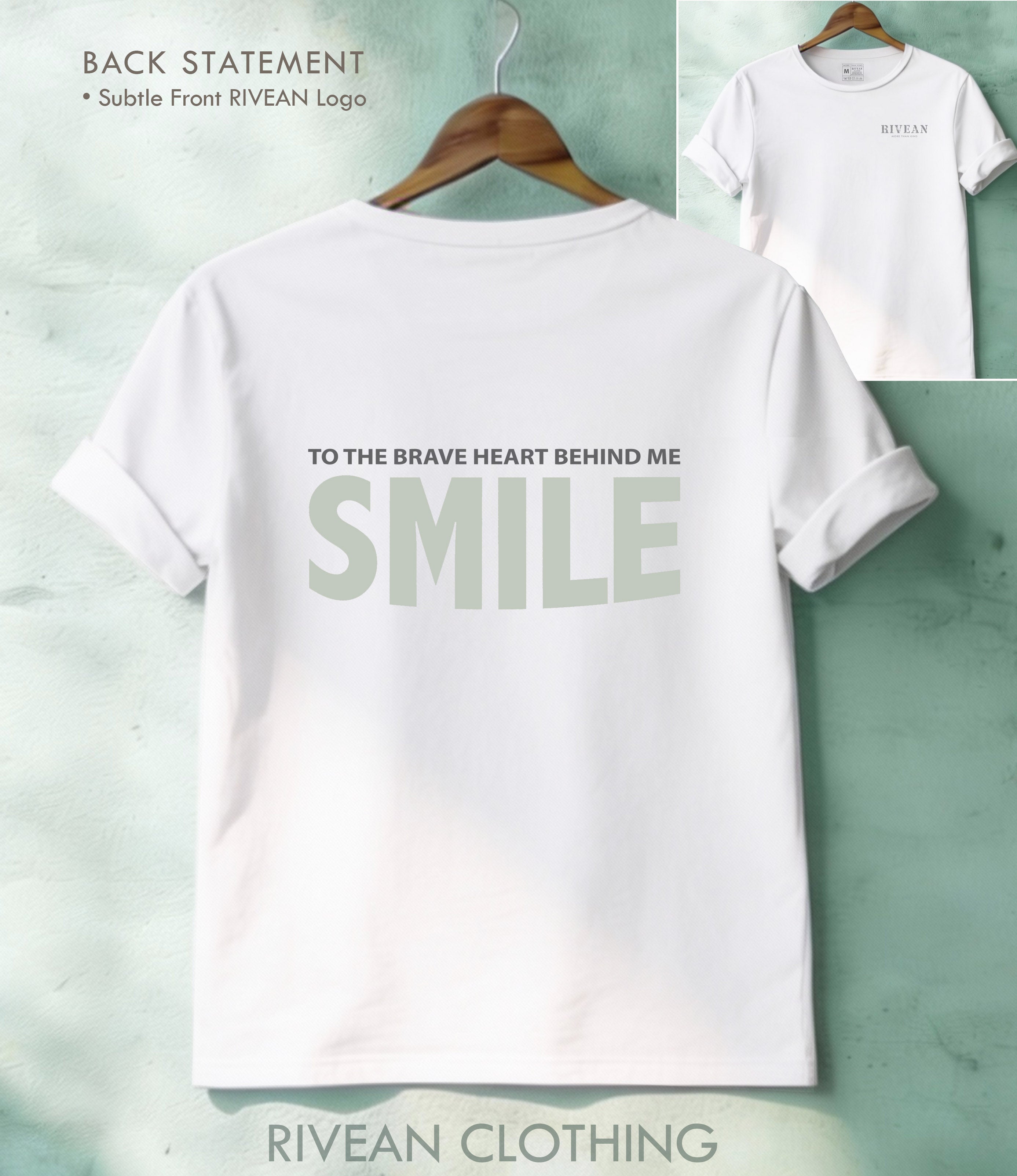 White T-Shirt "Just Smile"