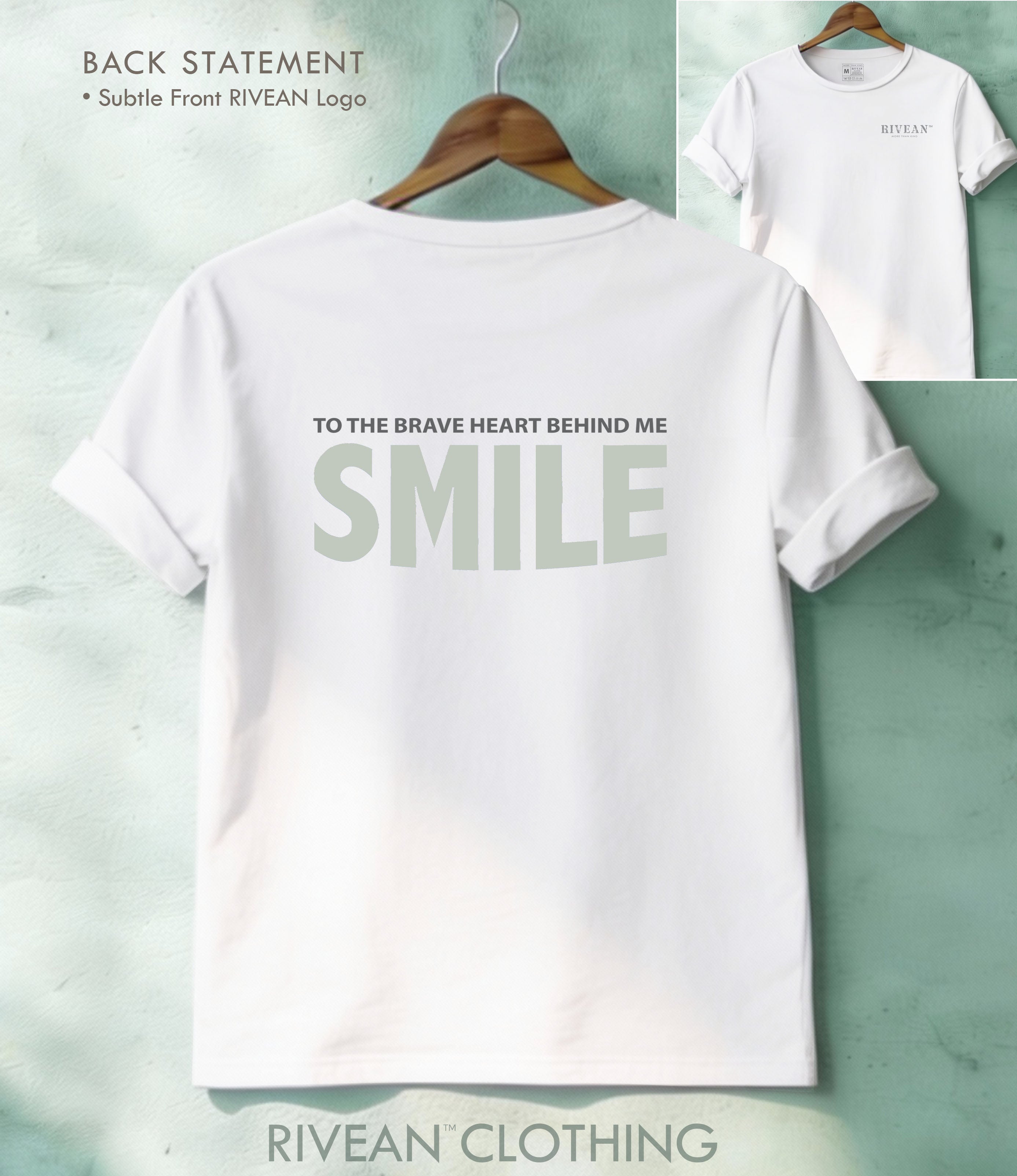 White T-Shirt "Just Smile"