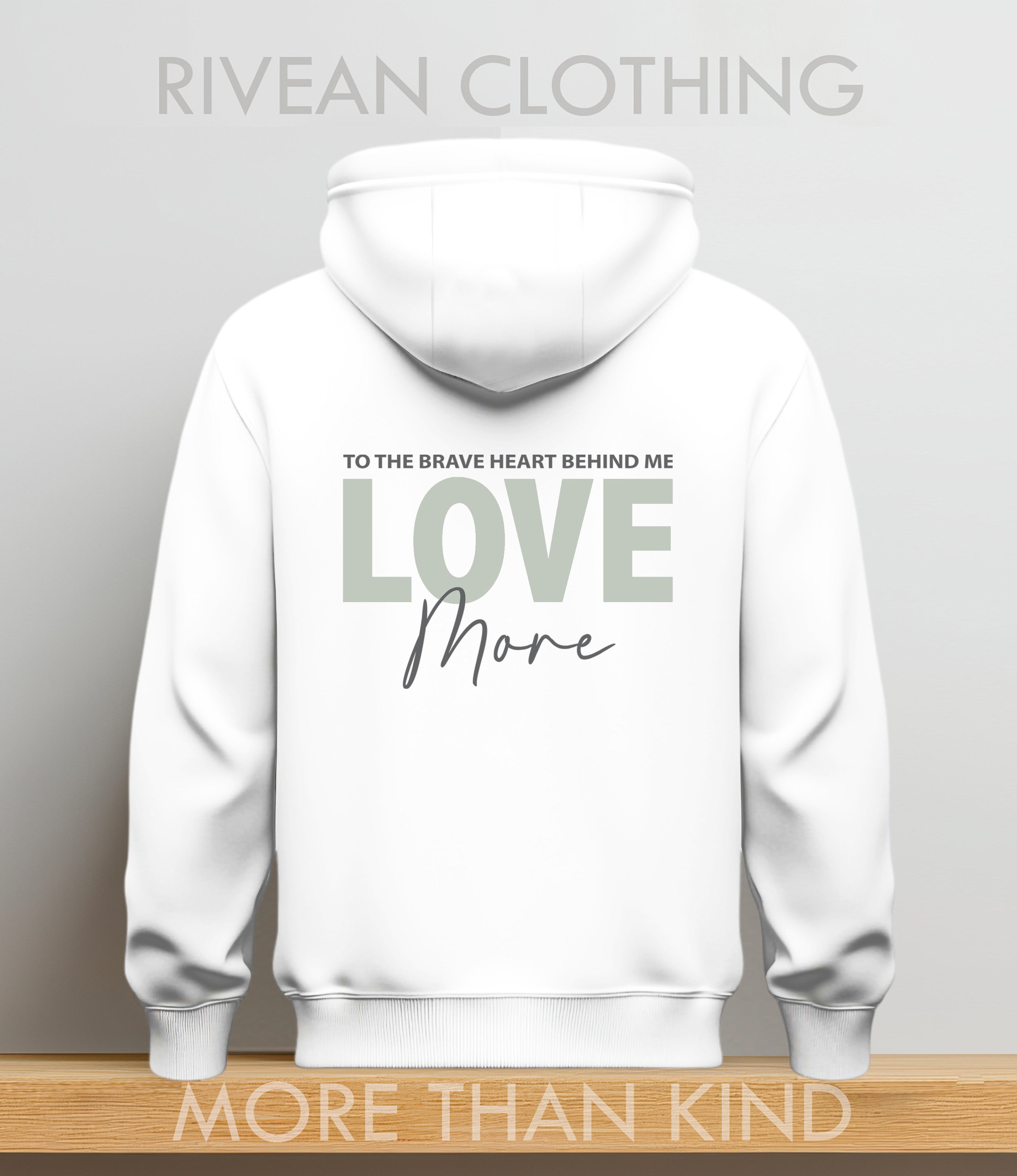 White Hoodie "Love More"