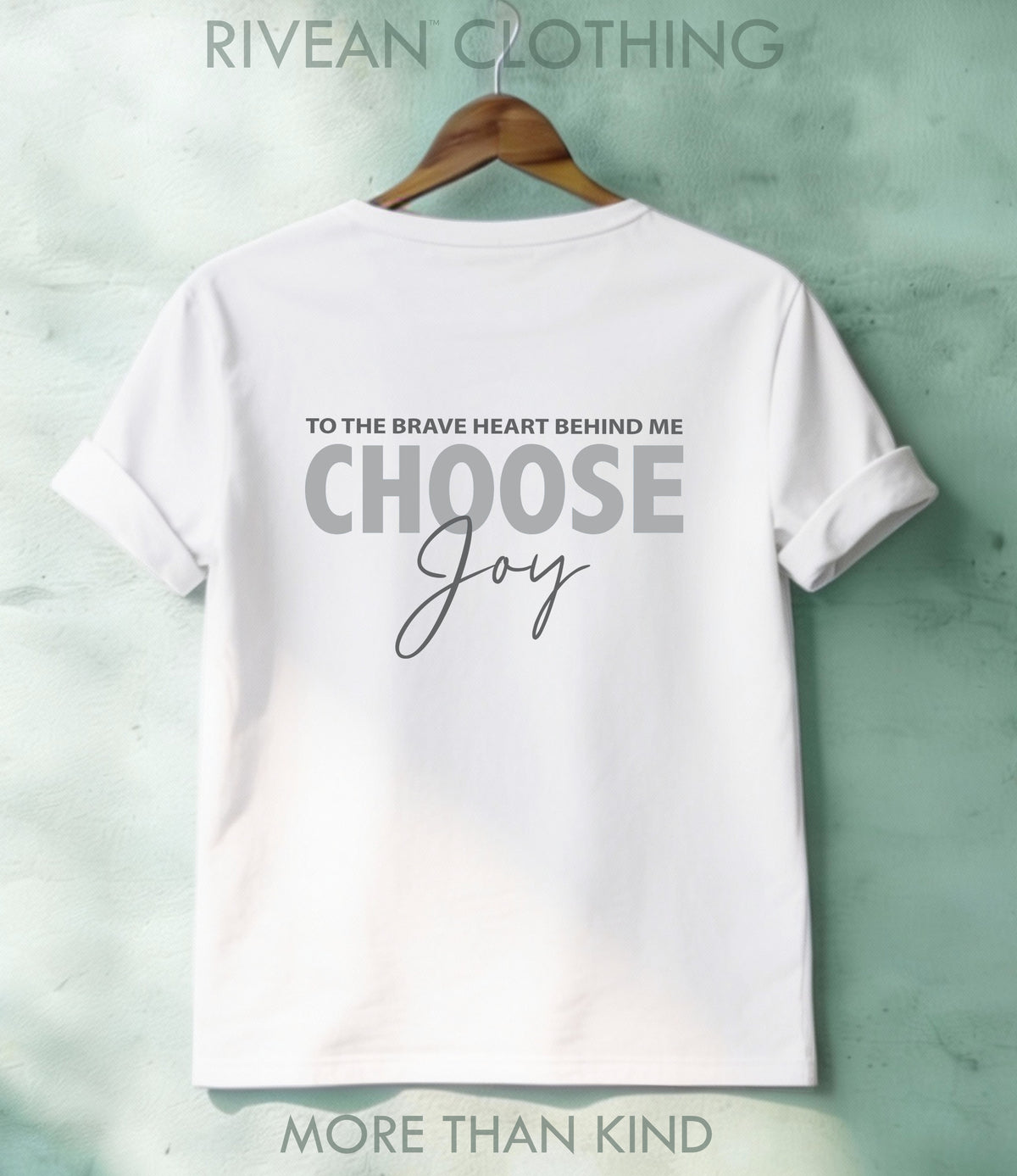 White T-Shirt "Choose Joy"