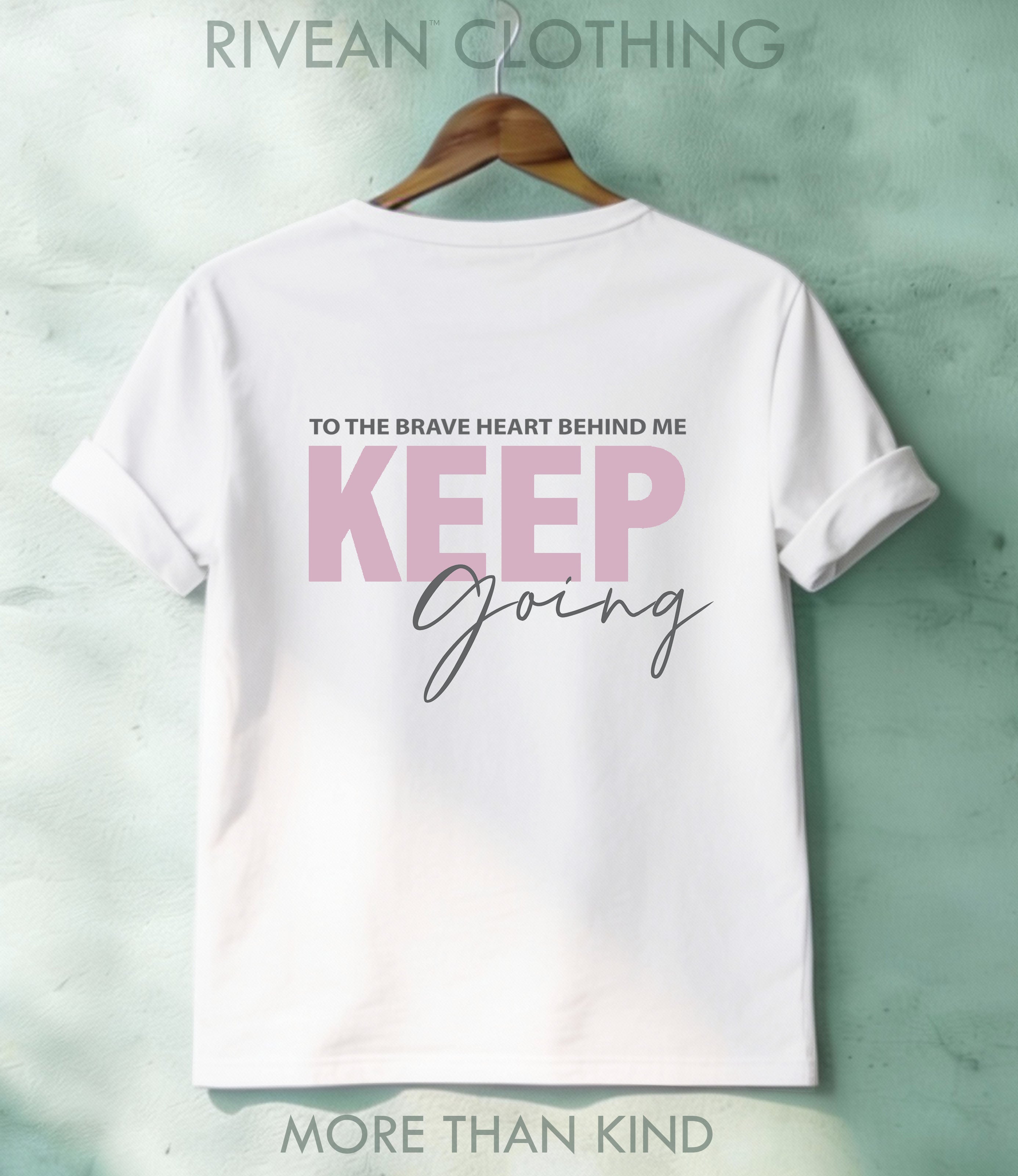 White T-Shirt "Keep Going"