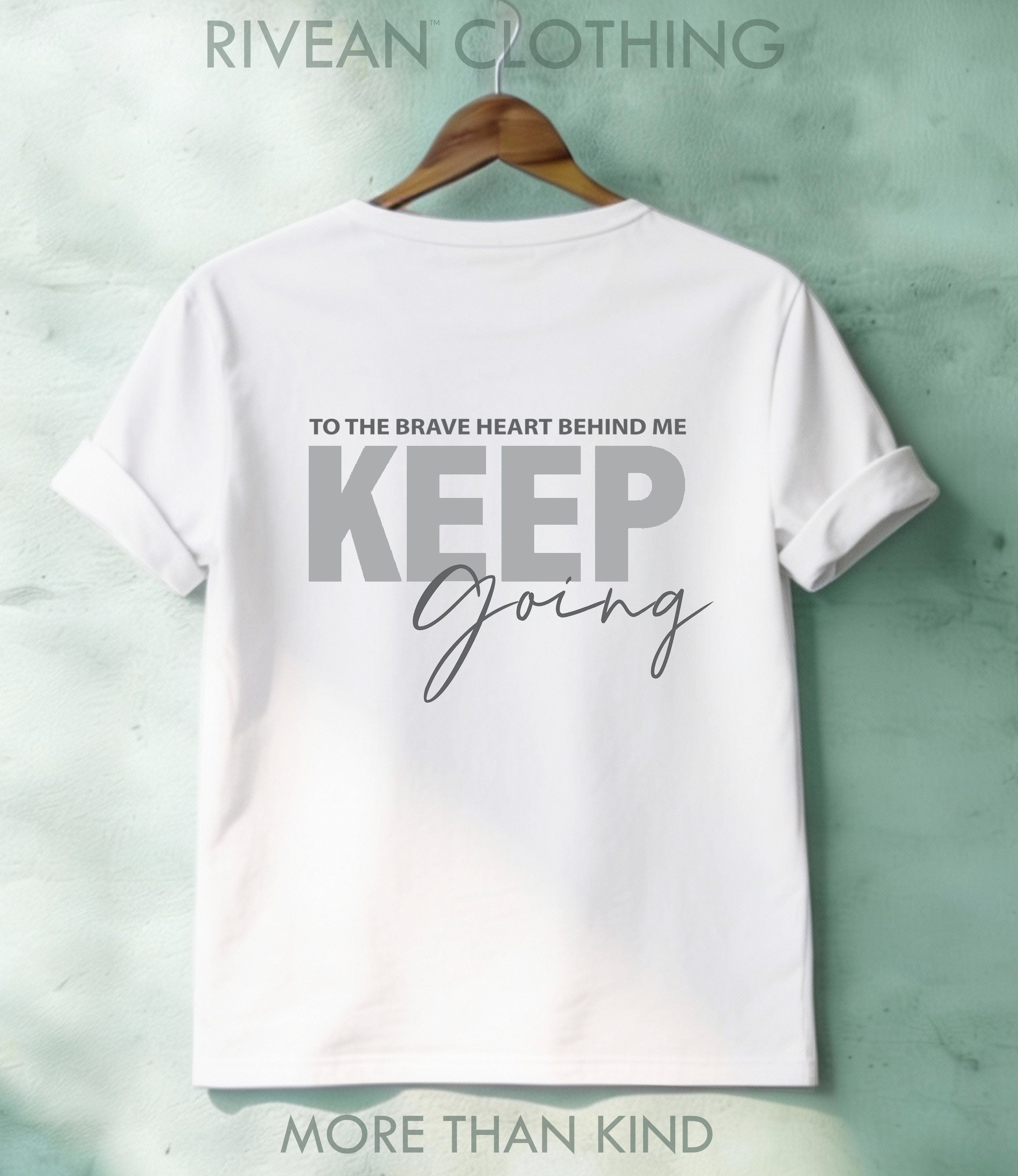 White T-Shirt "Keep Going"