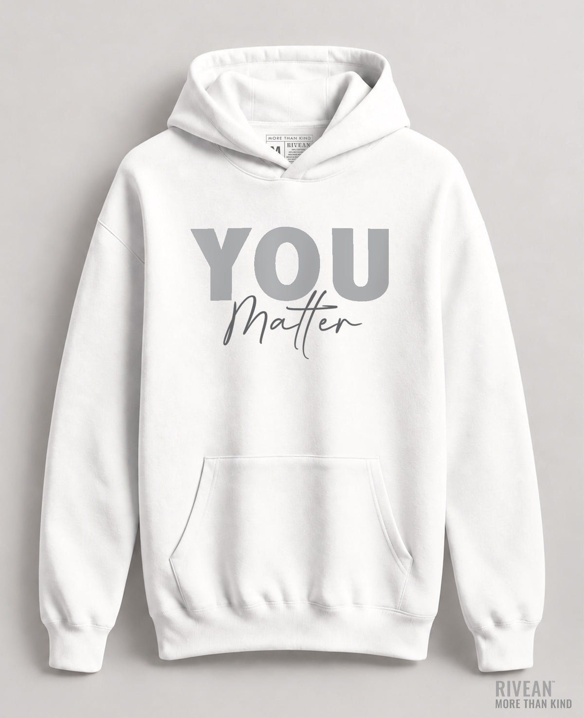 Unisex White Hoodie "YOU Matter"