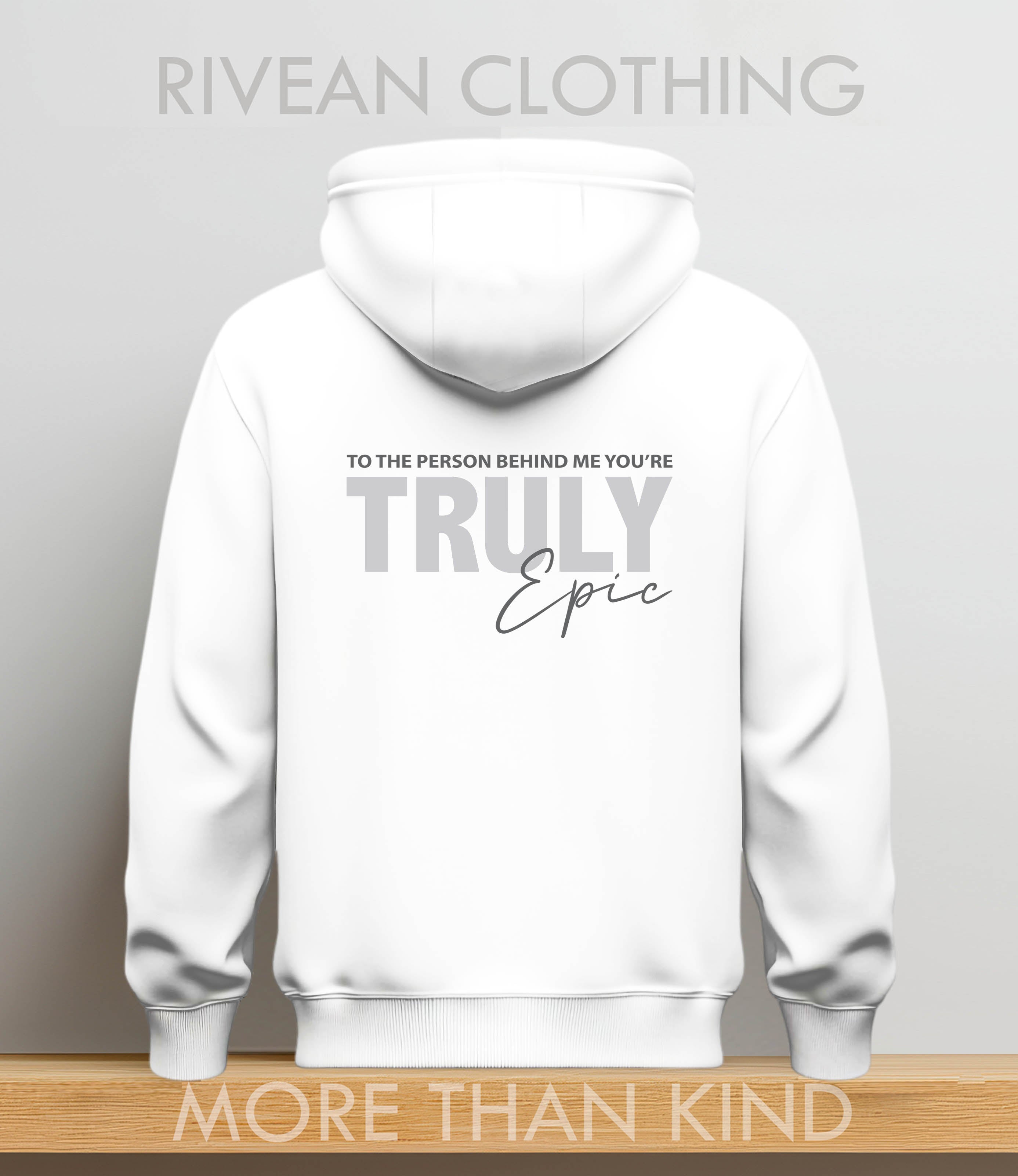 White Hoodie "Truly Epic"