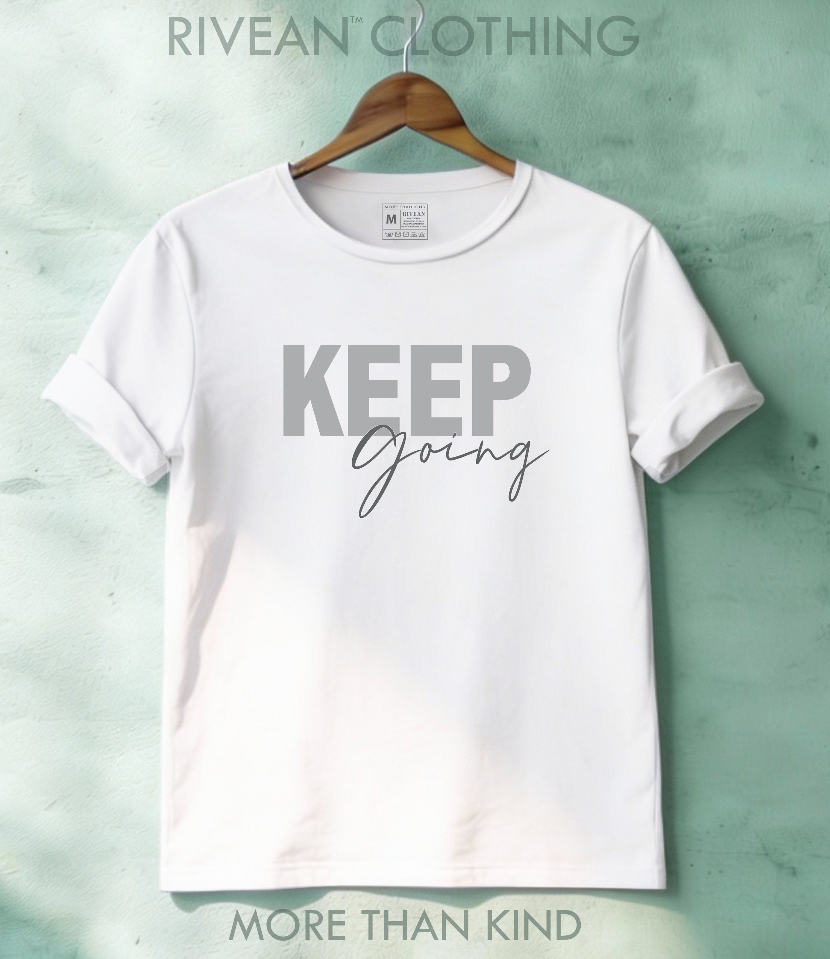 White T-Shirt "Keep Going"