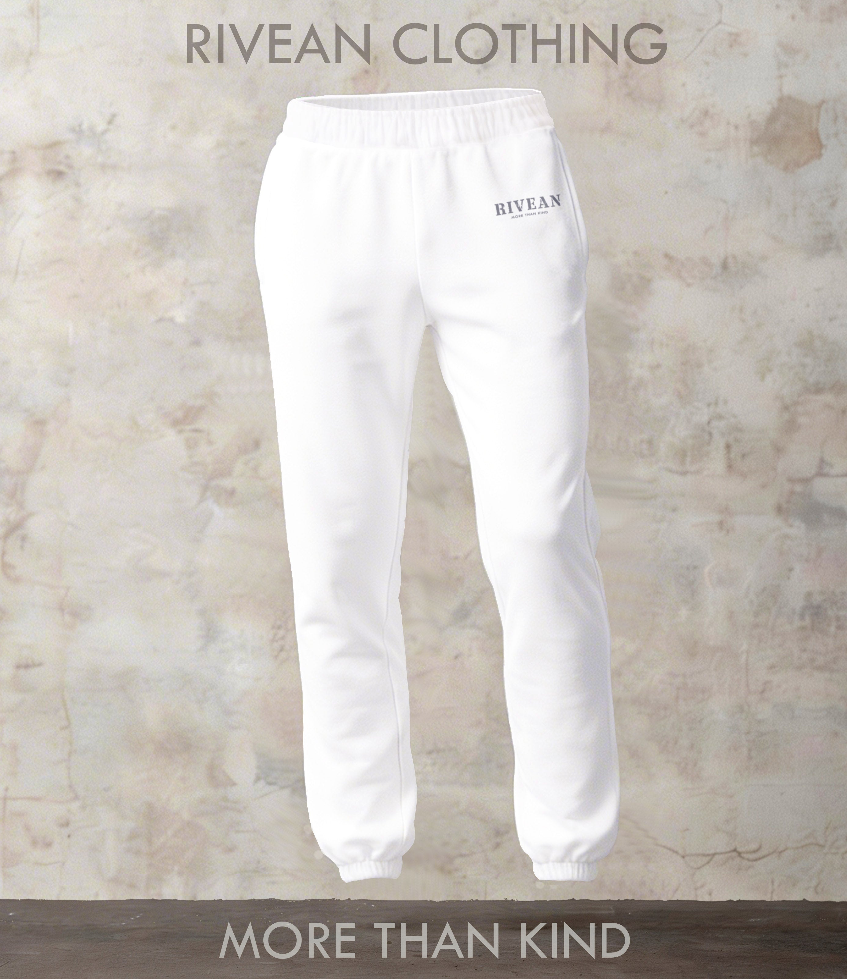 White Joggers "RIVEAN More Than Kind"