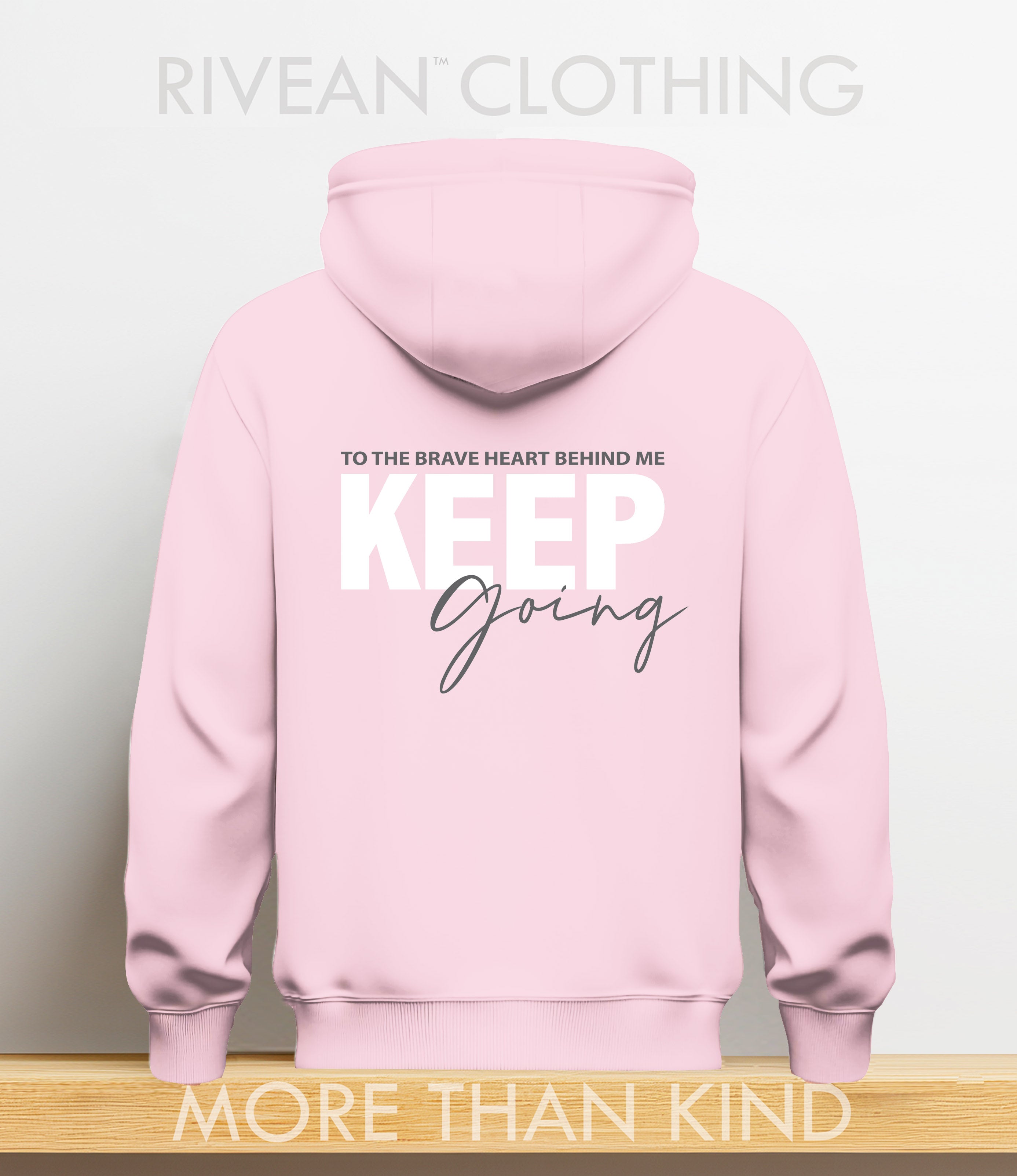 Petal Pink Hoodie "Keep Going"