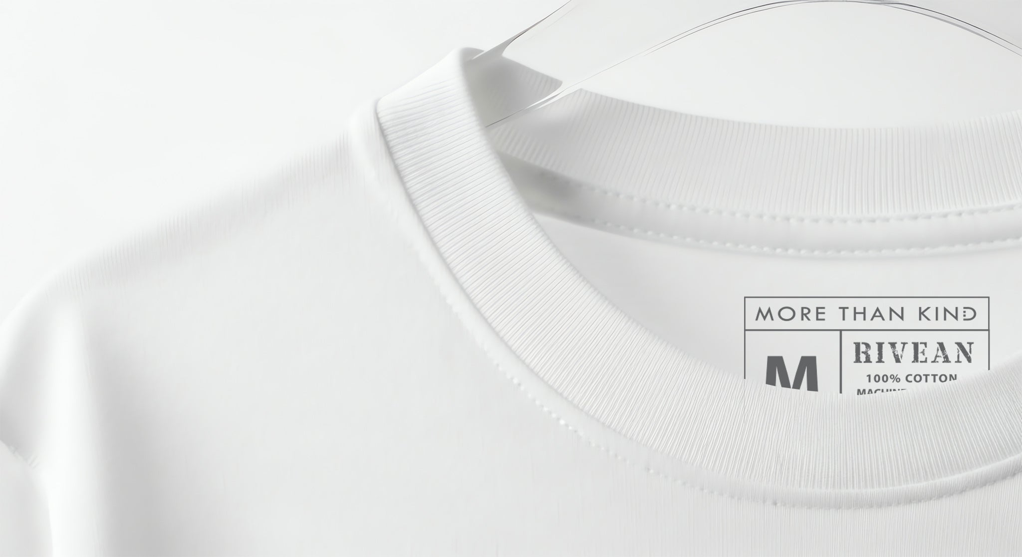 White T-Shirt "RIVEAN MORE THAN KIND"