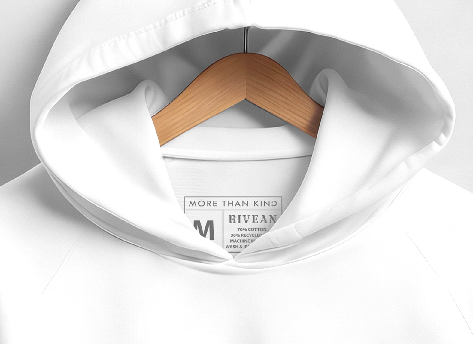 White Hoodie "Stay Kind"