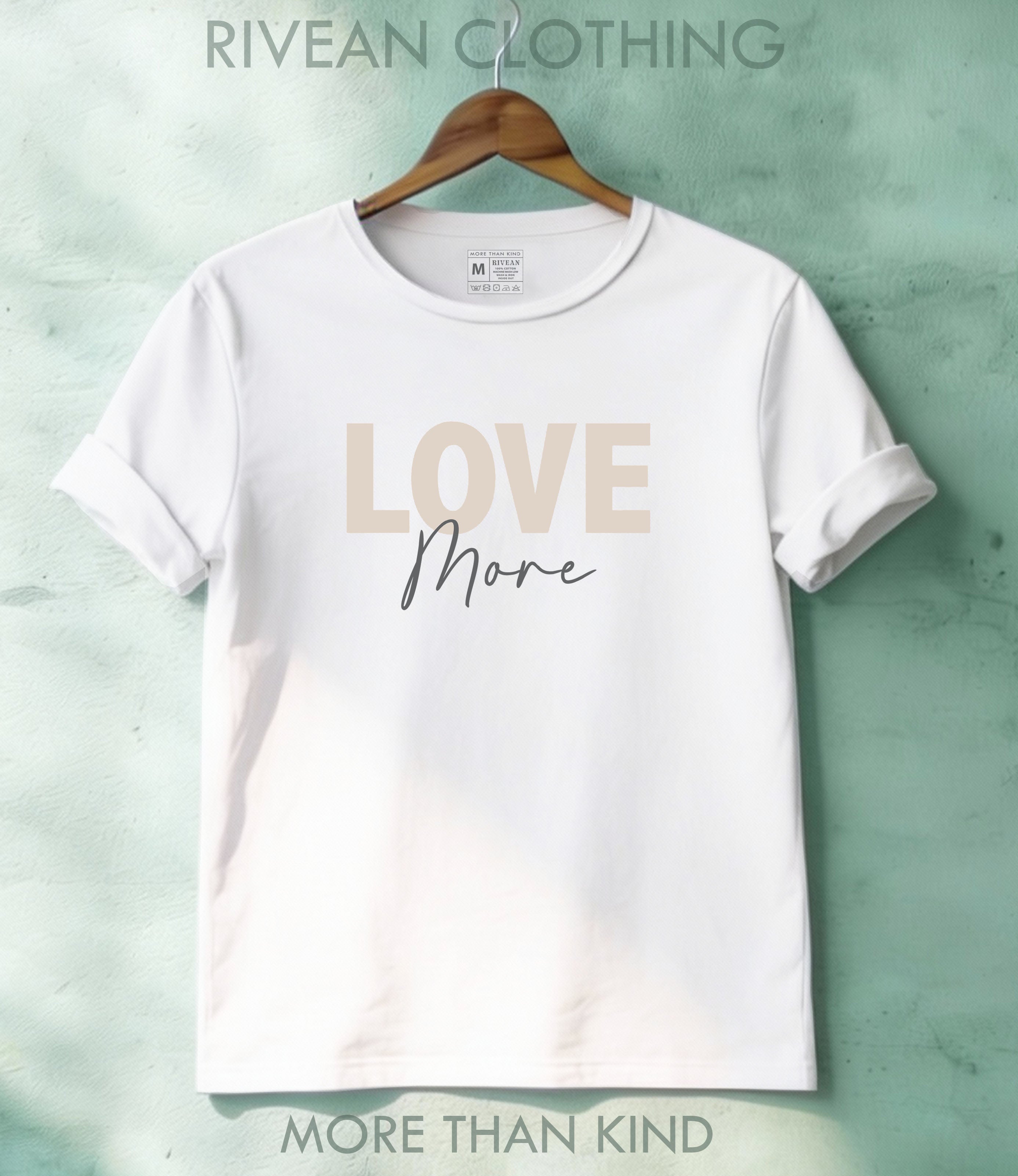 White T-Shirt "Love More"