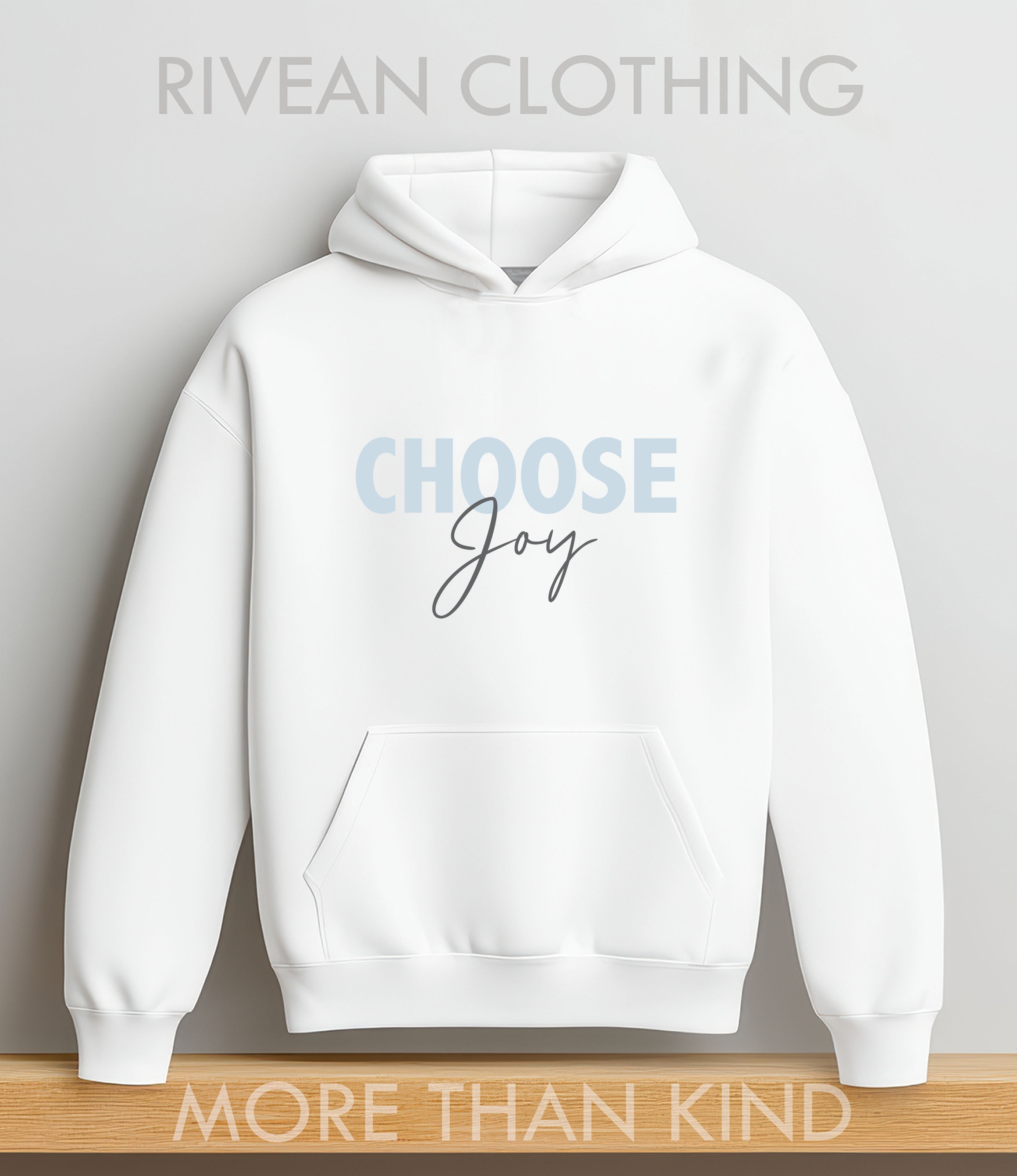 White Hoodie "Choose Joy"