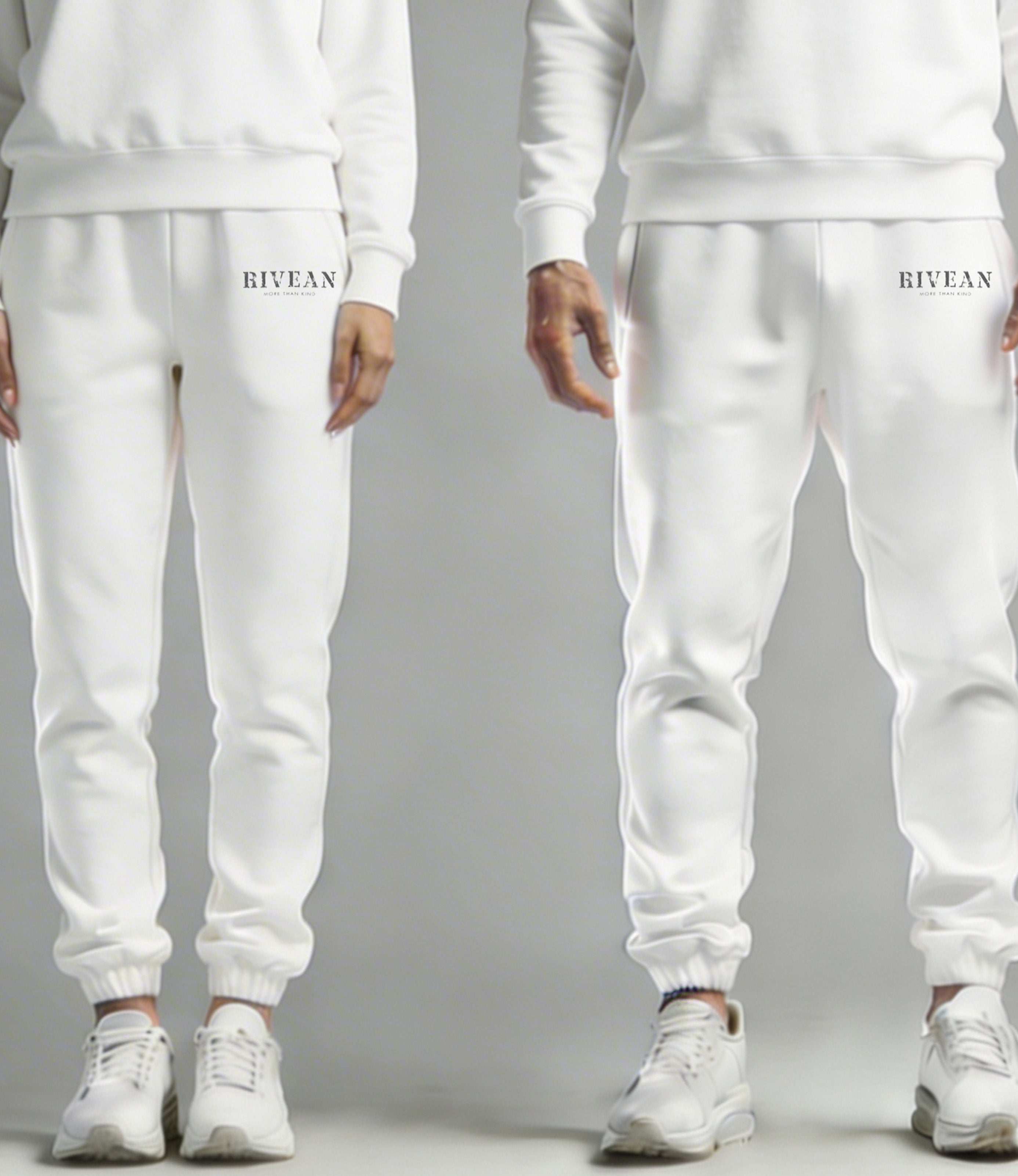 White Joggers "RIVEAN More Than Kind"