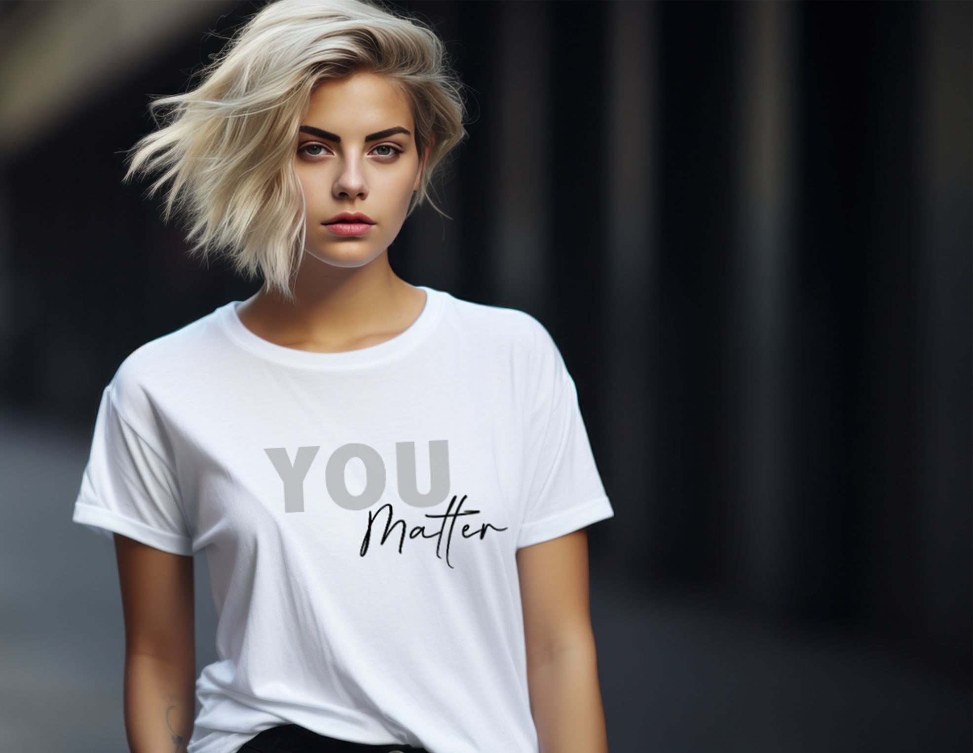 White T-Shirt "YOU Matter"