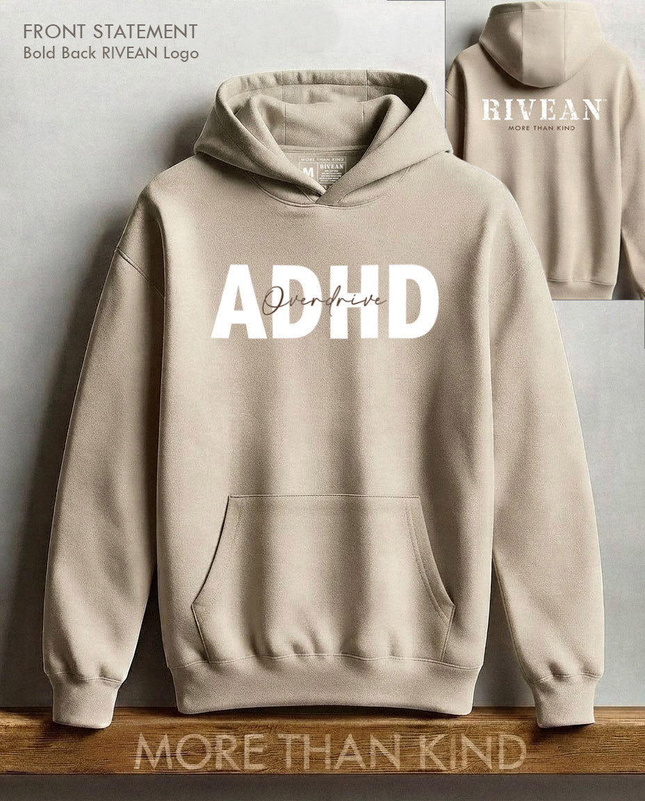 Unisex Natural Stone Hoodie ADHD - Overdrive