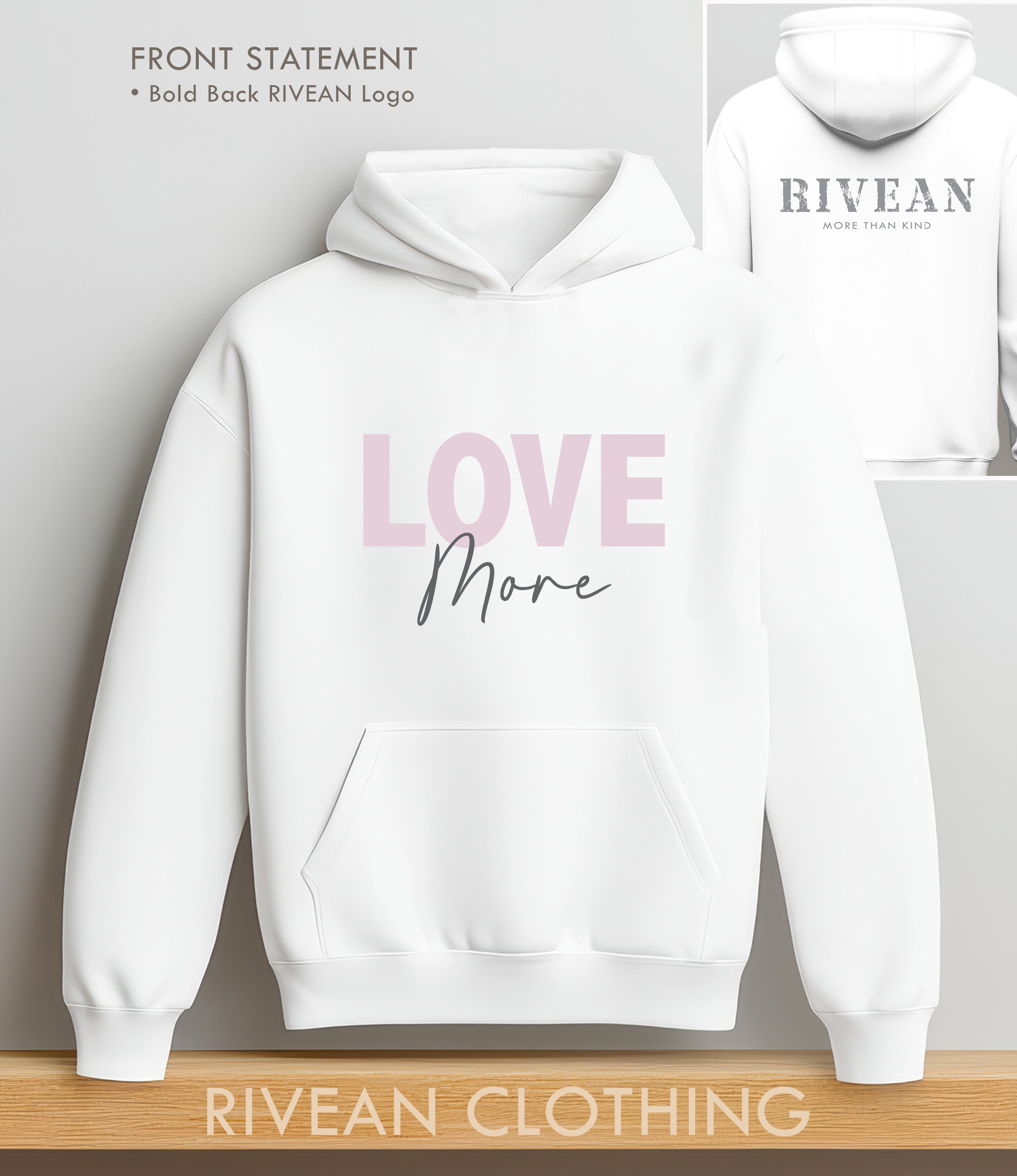 White Hoodie "Love More"