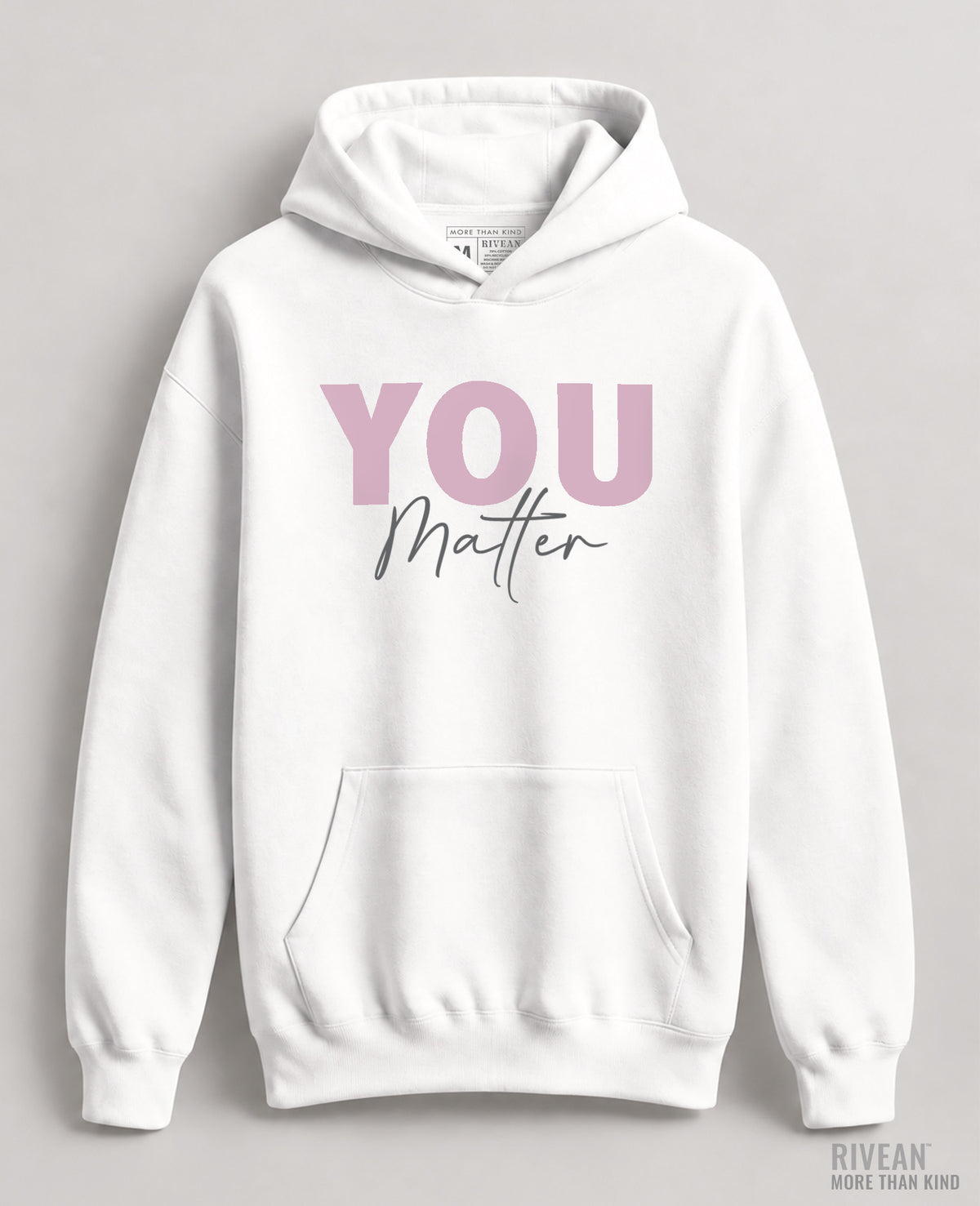 Unisex White Hoodie "YOU Matter"