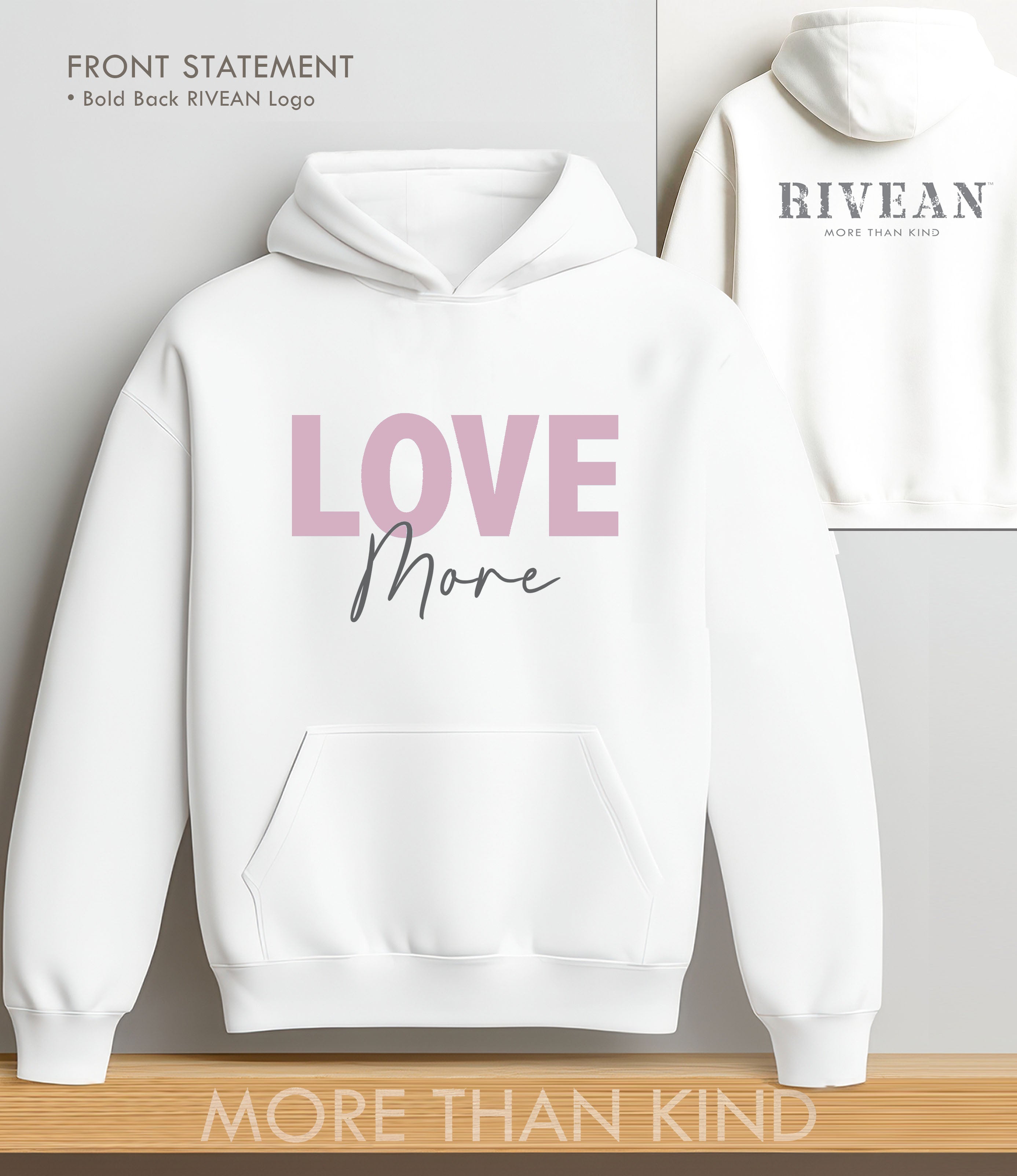 White Hoodie "Love More"