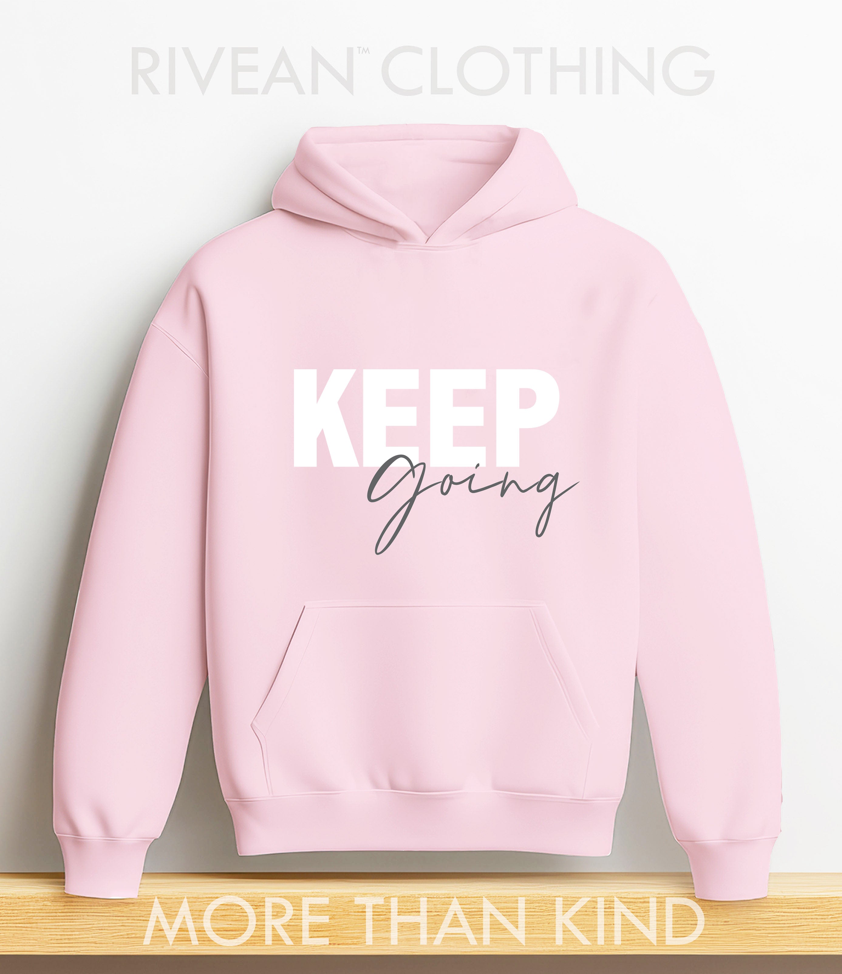 Petal Pink Hoodie "Keep Going"