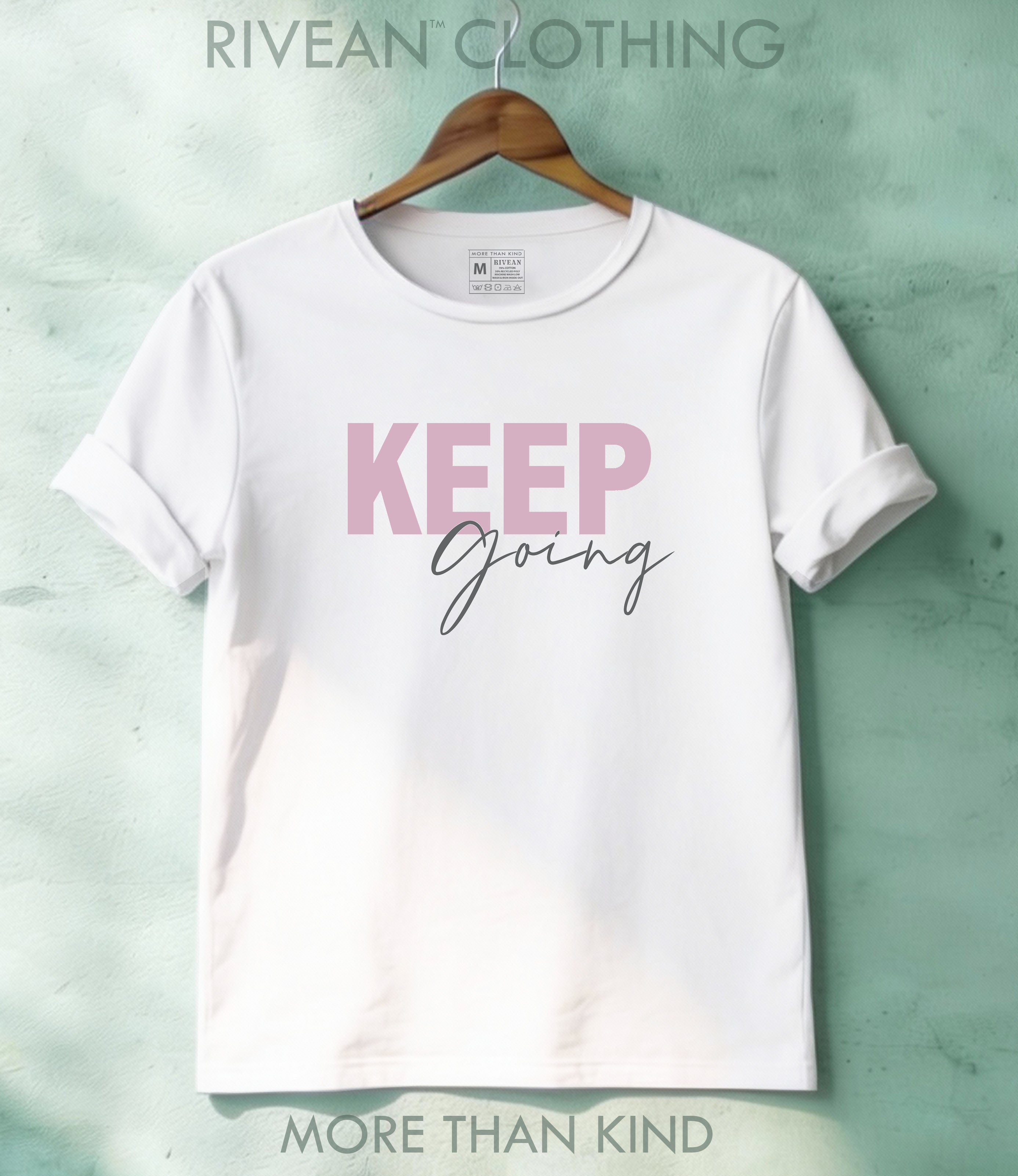 White T-Shirt "Keep Going"
