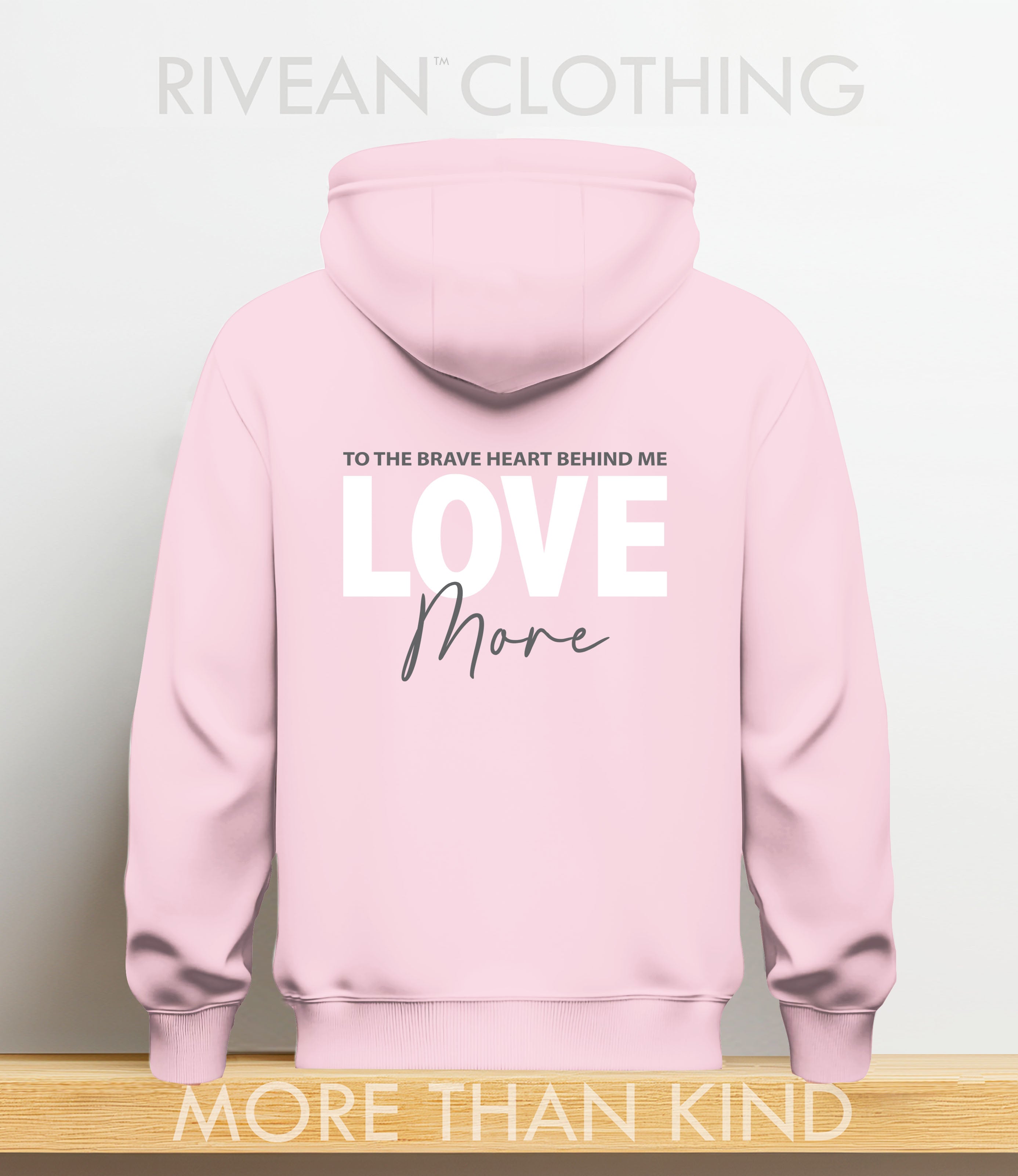 Petal Pink Hoodie "Love More"