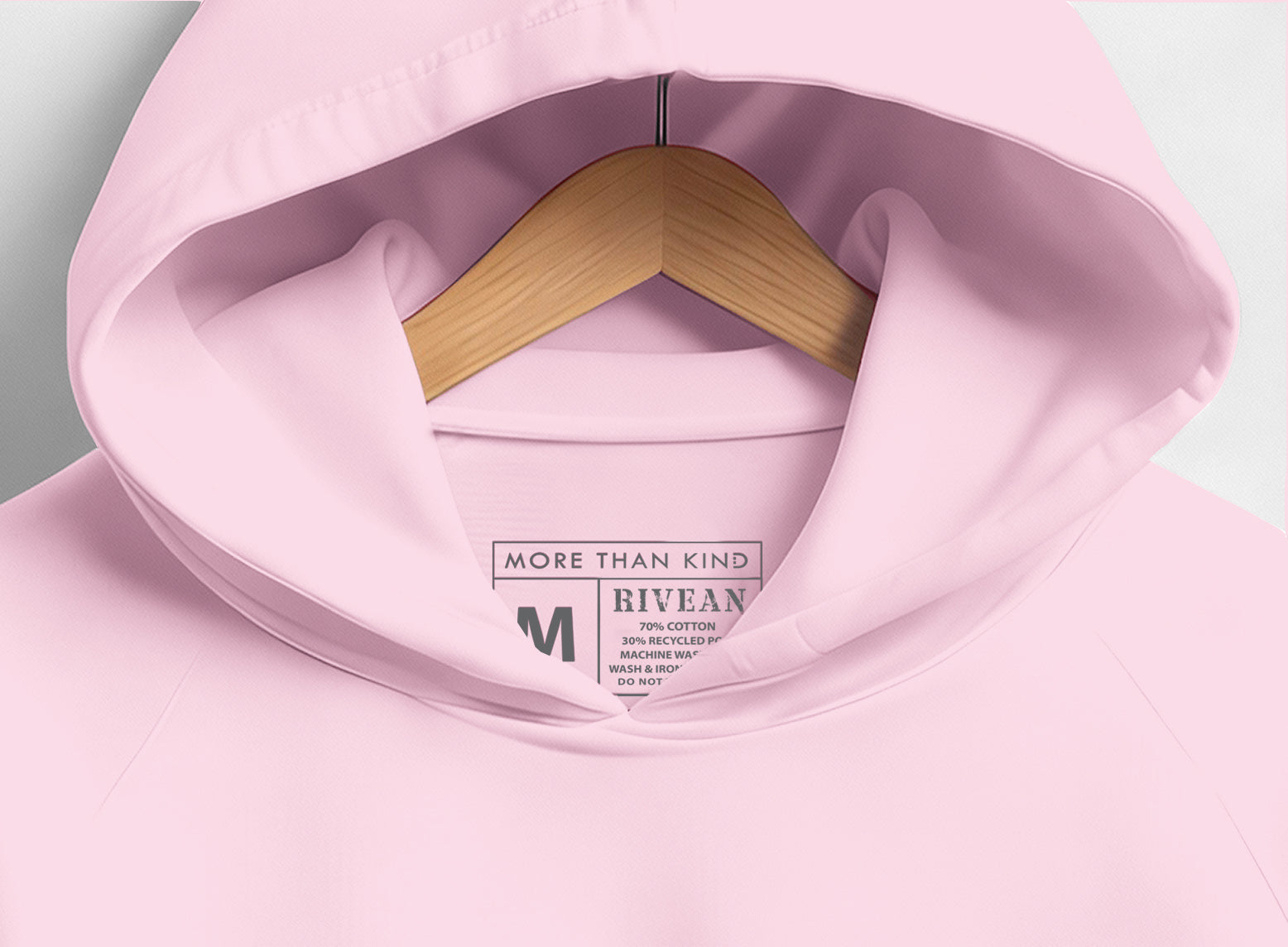 Petal Pink Hoodie Just SMILE