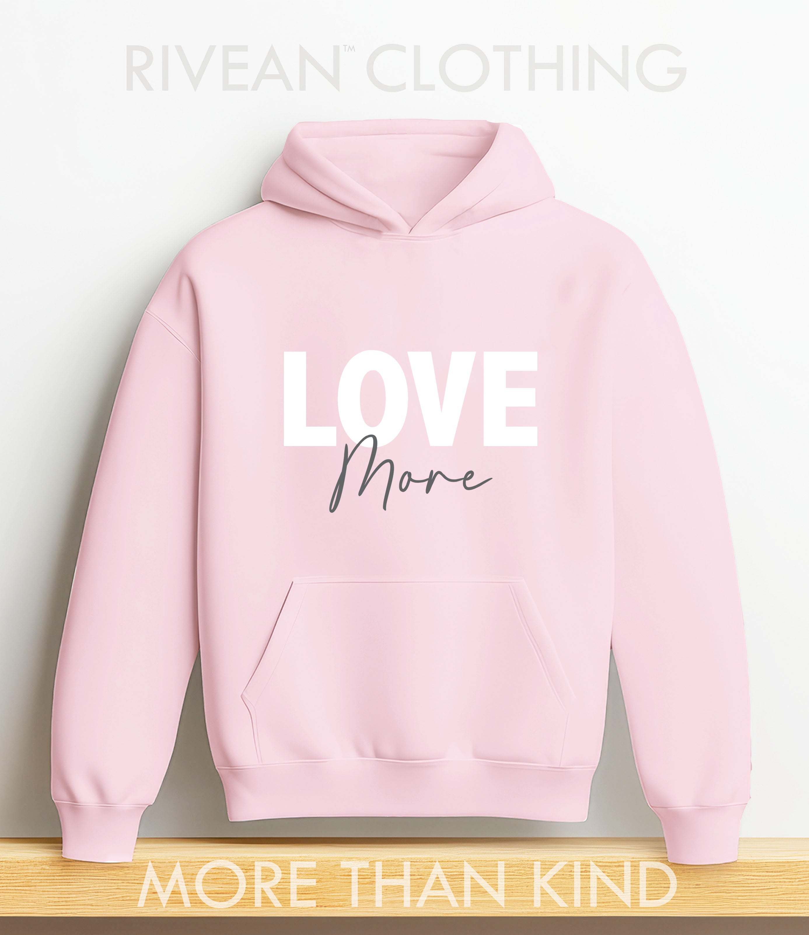 Petal Pink Hoodie "Love More"