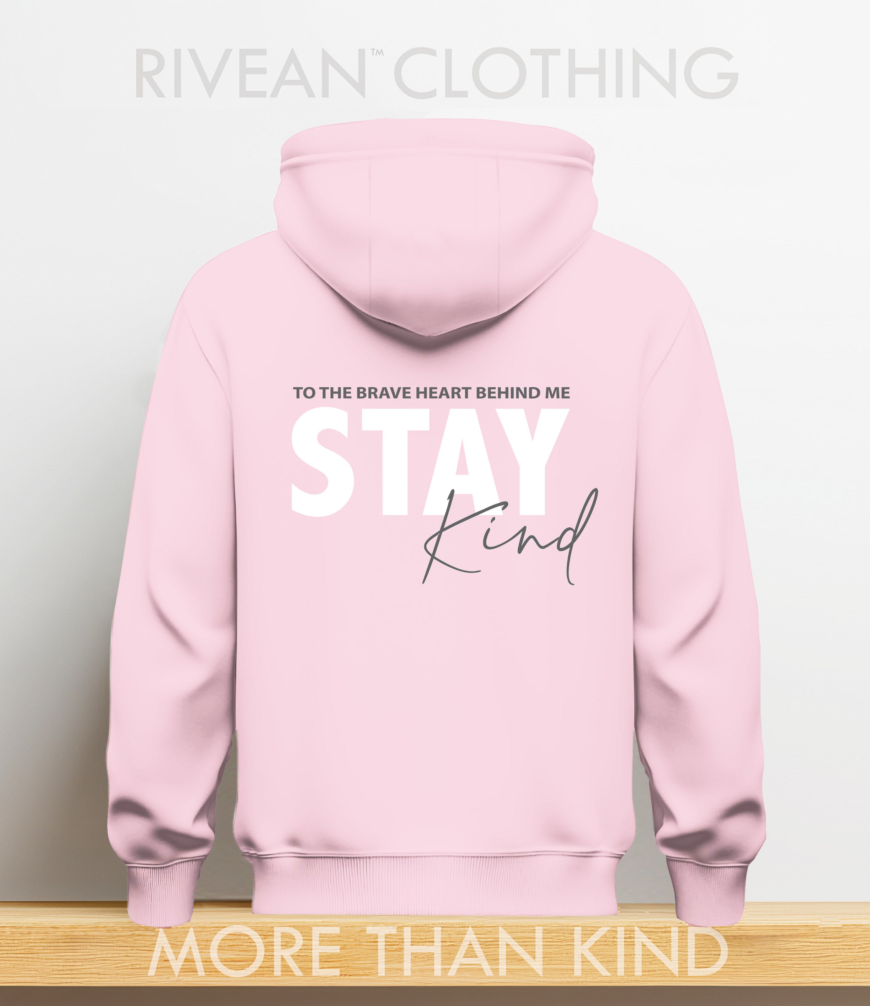 Petal Pink Hoodie "Stay Kind"